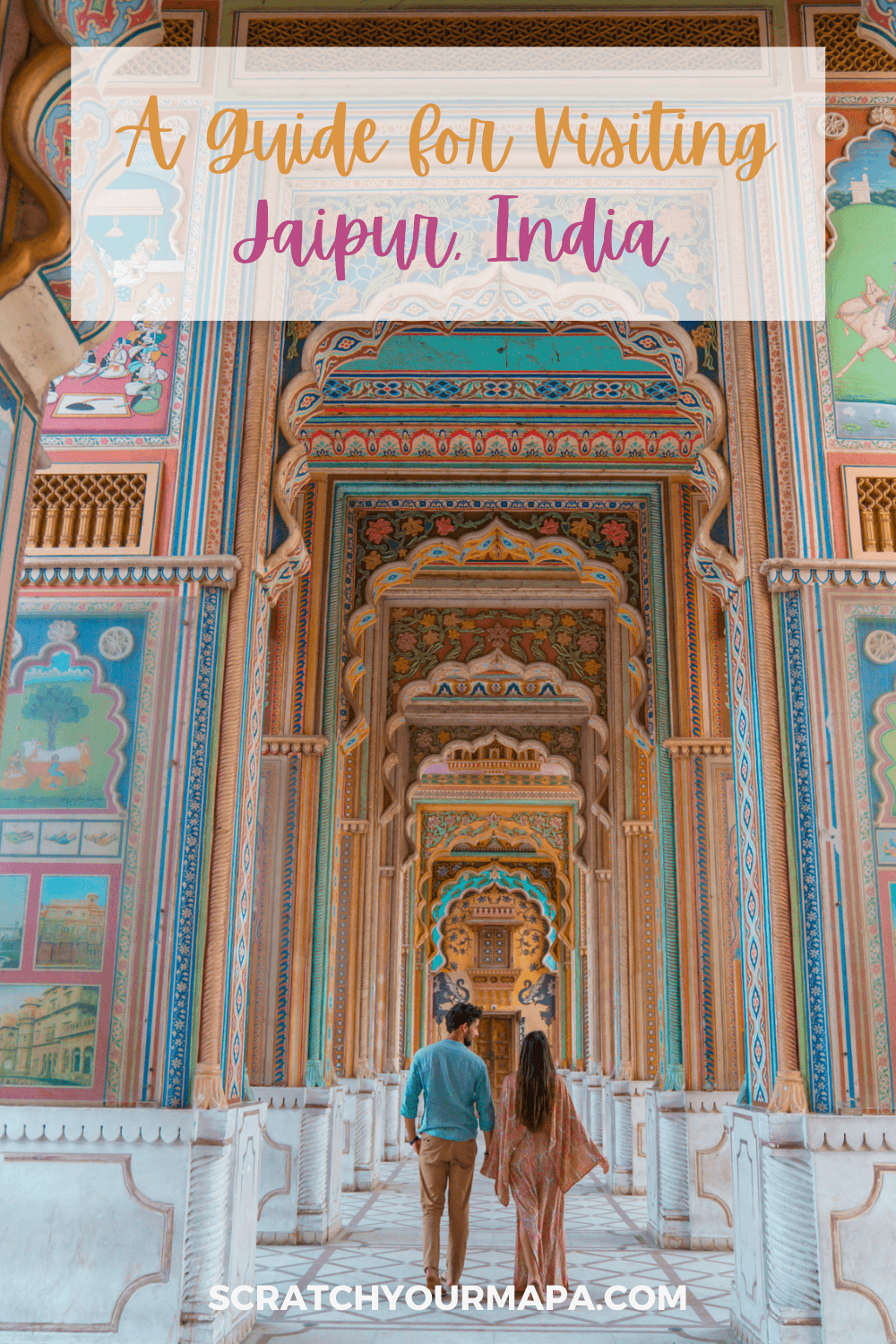 Jaipur, the pink city in India travel guide pin