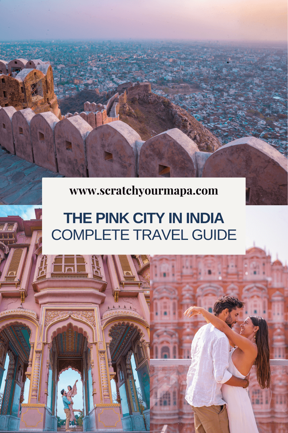 Jaipur, the pink city in India travel guide pin