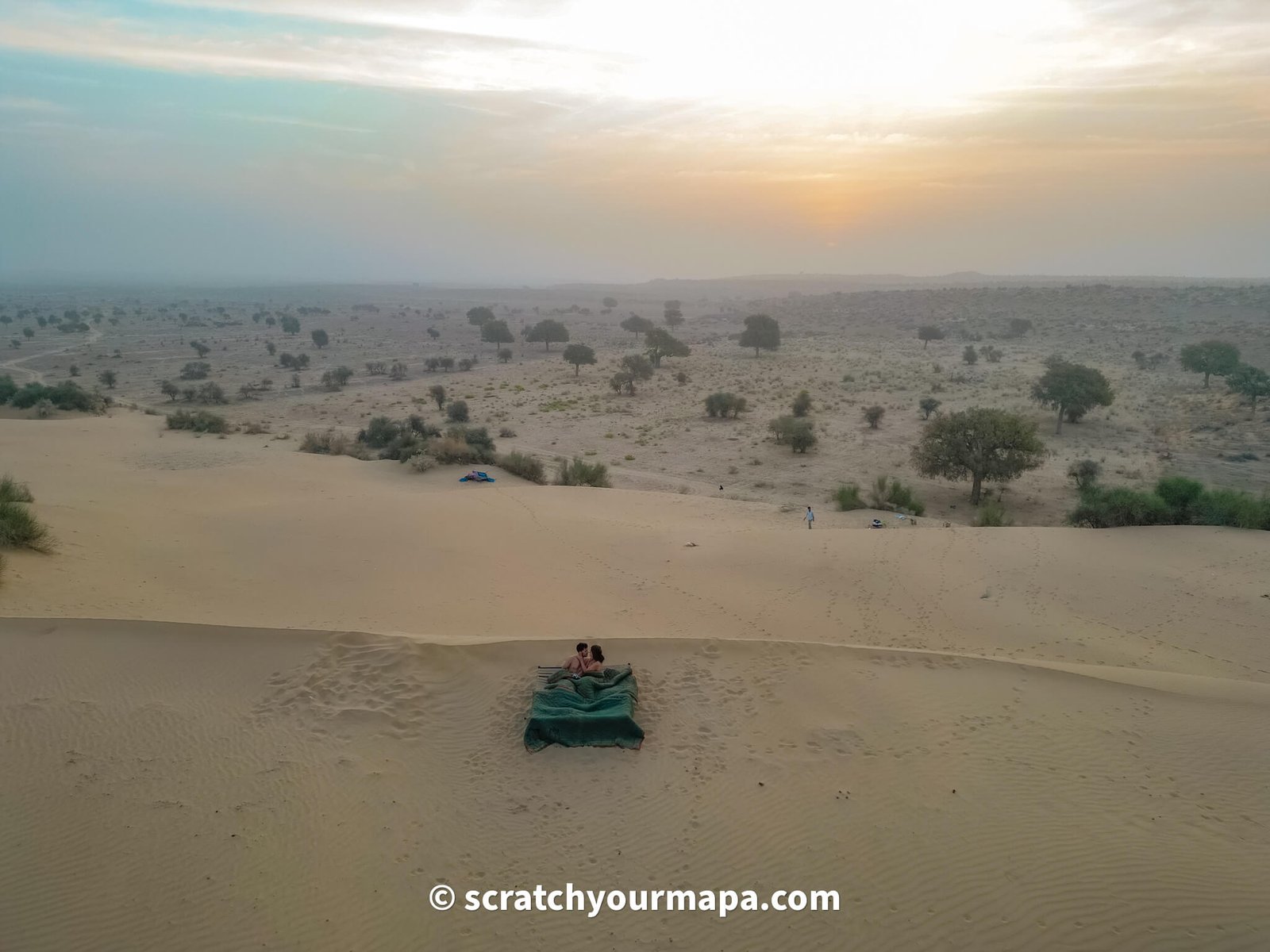 drone shot in Jaisalmer