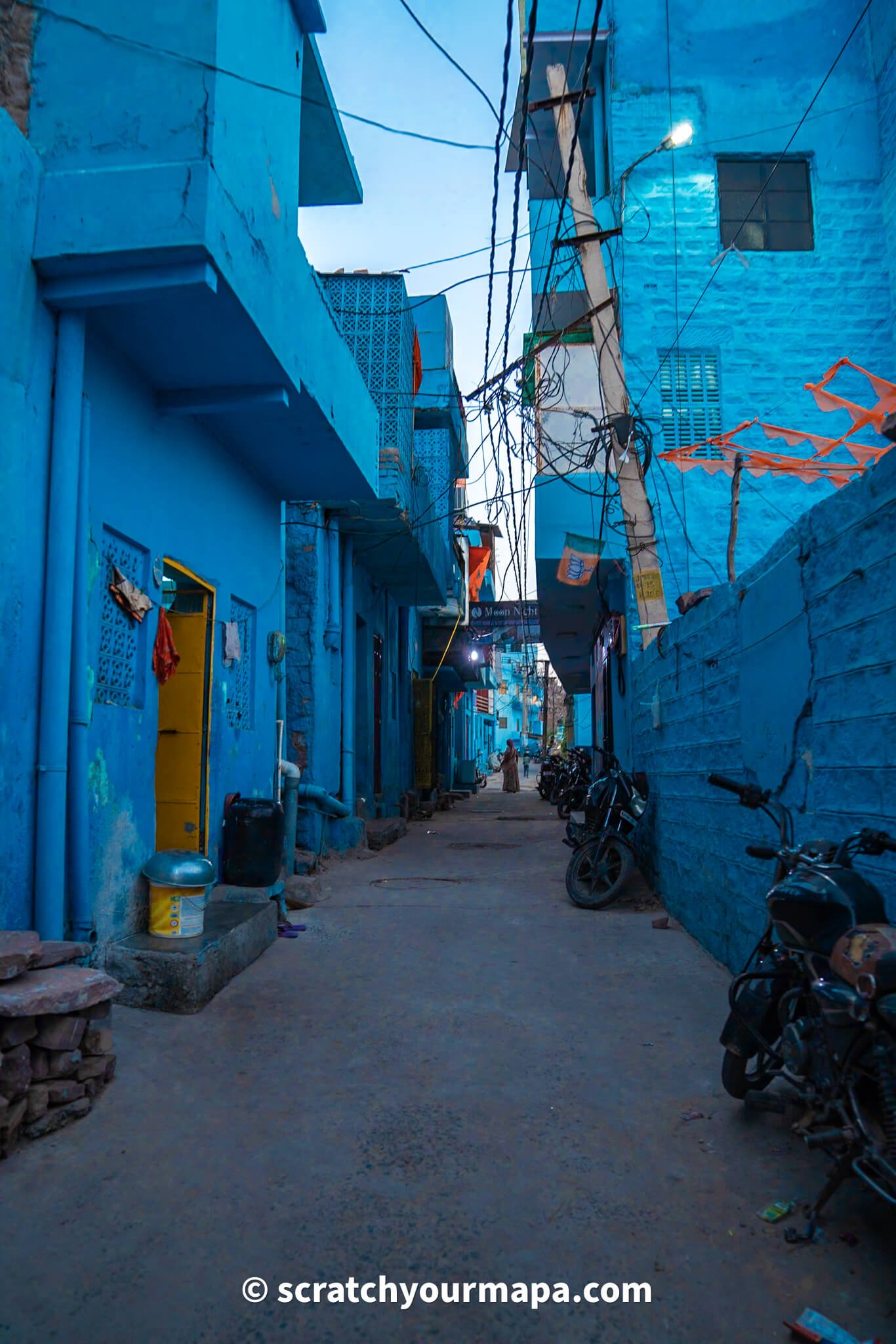 blue houses in Jodhpur, the blue city in India