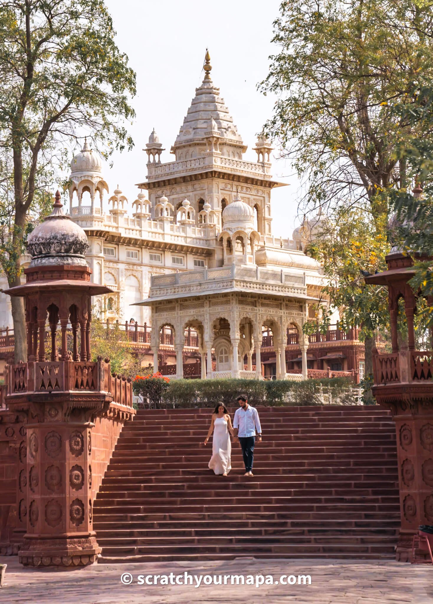 Jaswant Thada in Jodhpur, the blue city in India