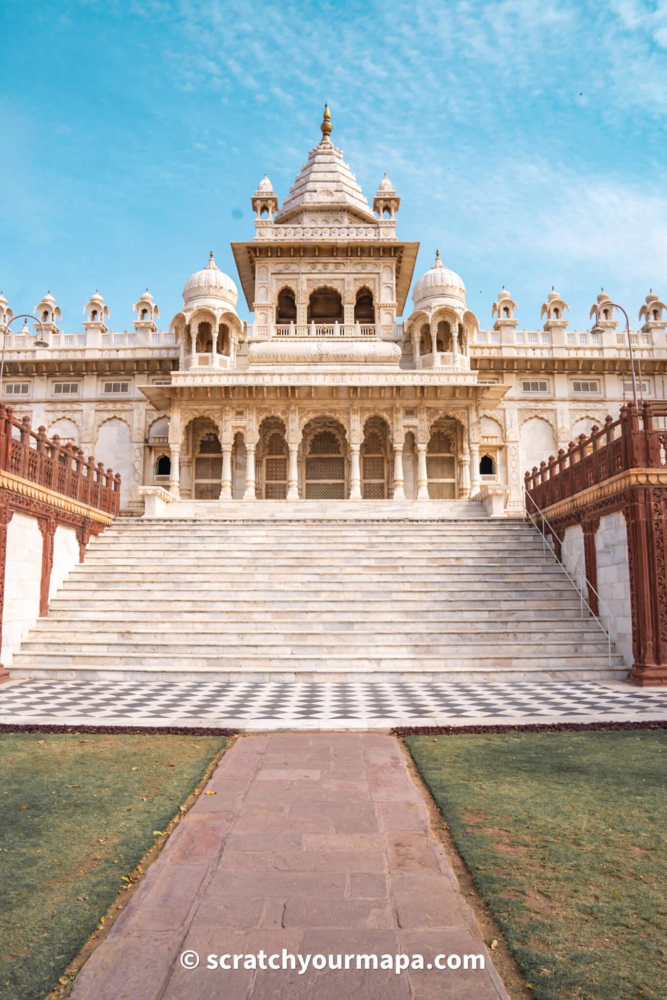 Jaswant Thada in Jodhpur, the blue city in India