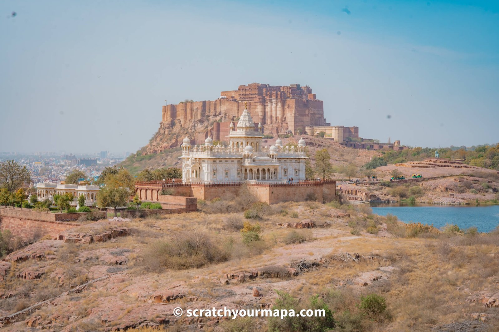 Jaswant Thada in Jodhpur, the blue city in India