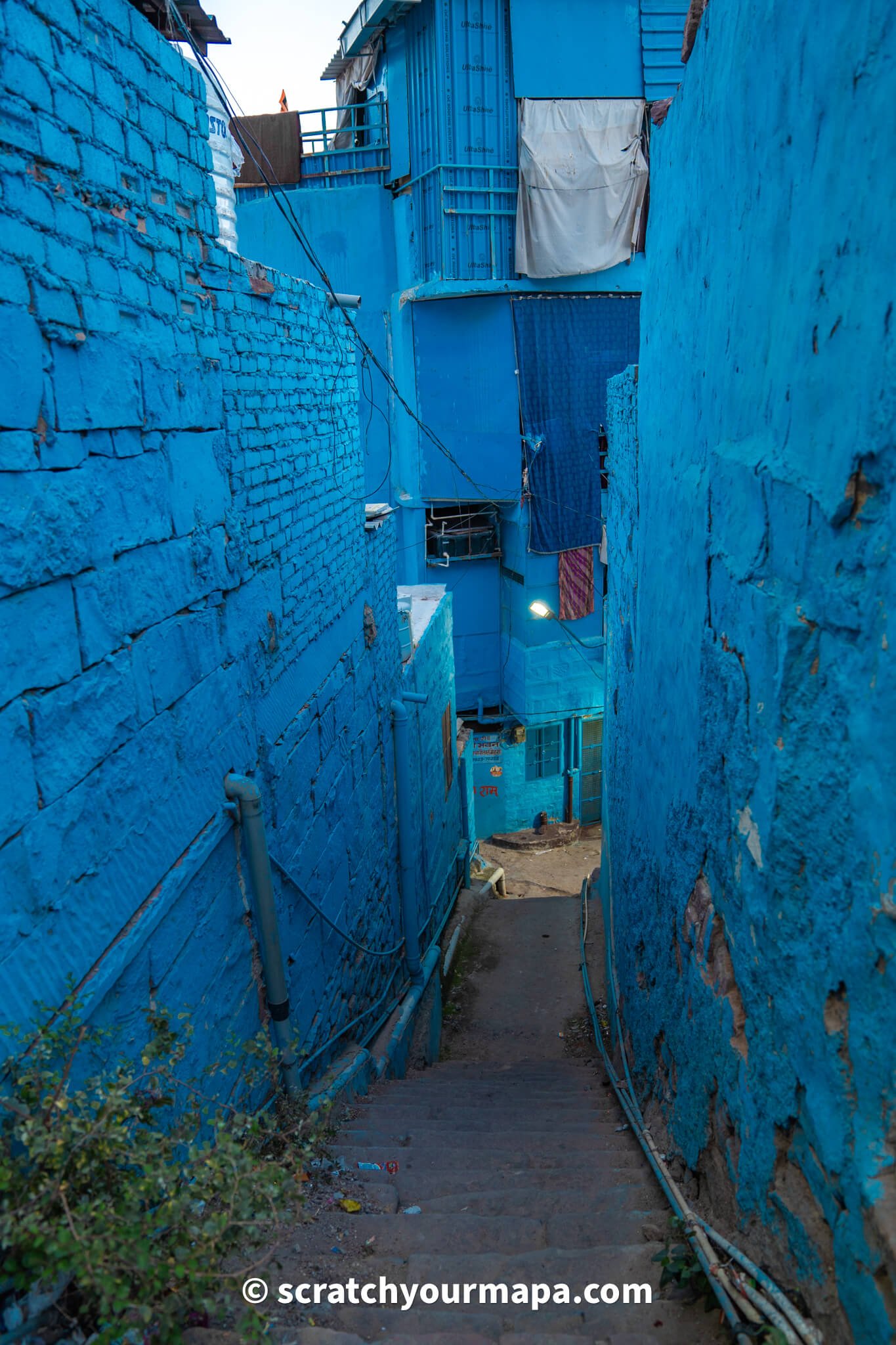 blue houses in Jodhpur, the blue city in India