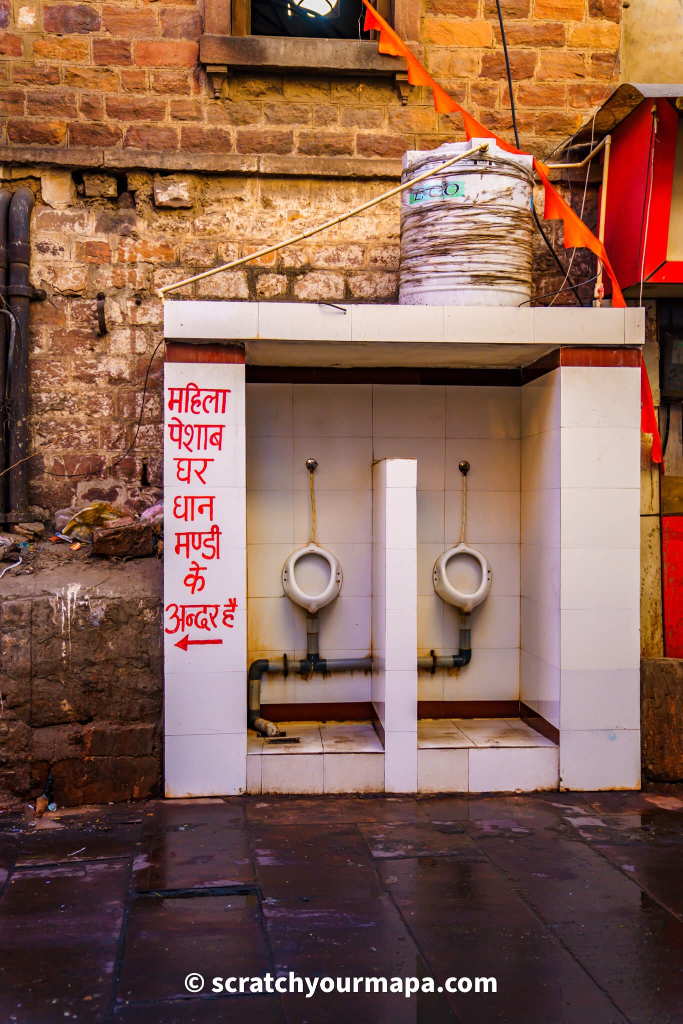 toilets in Johpur - culture shock in India