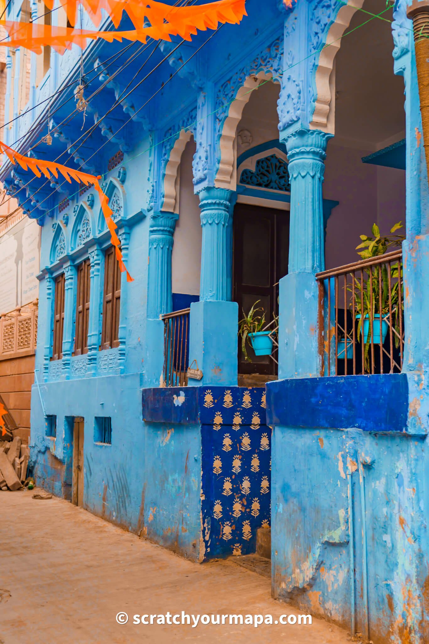 blue streets of Jodhpur, the blue city in India