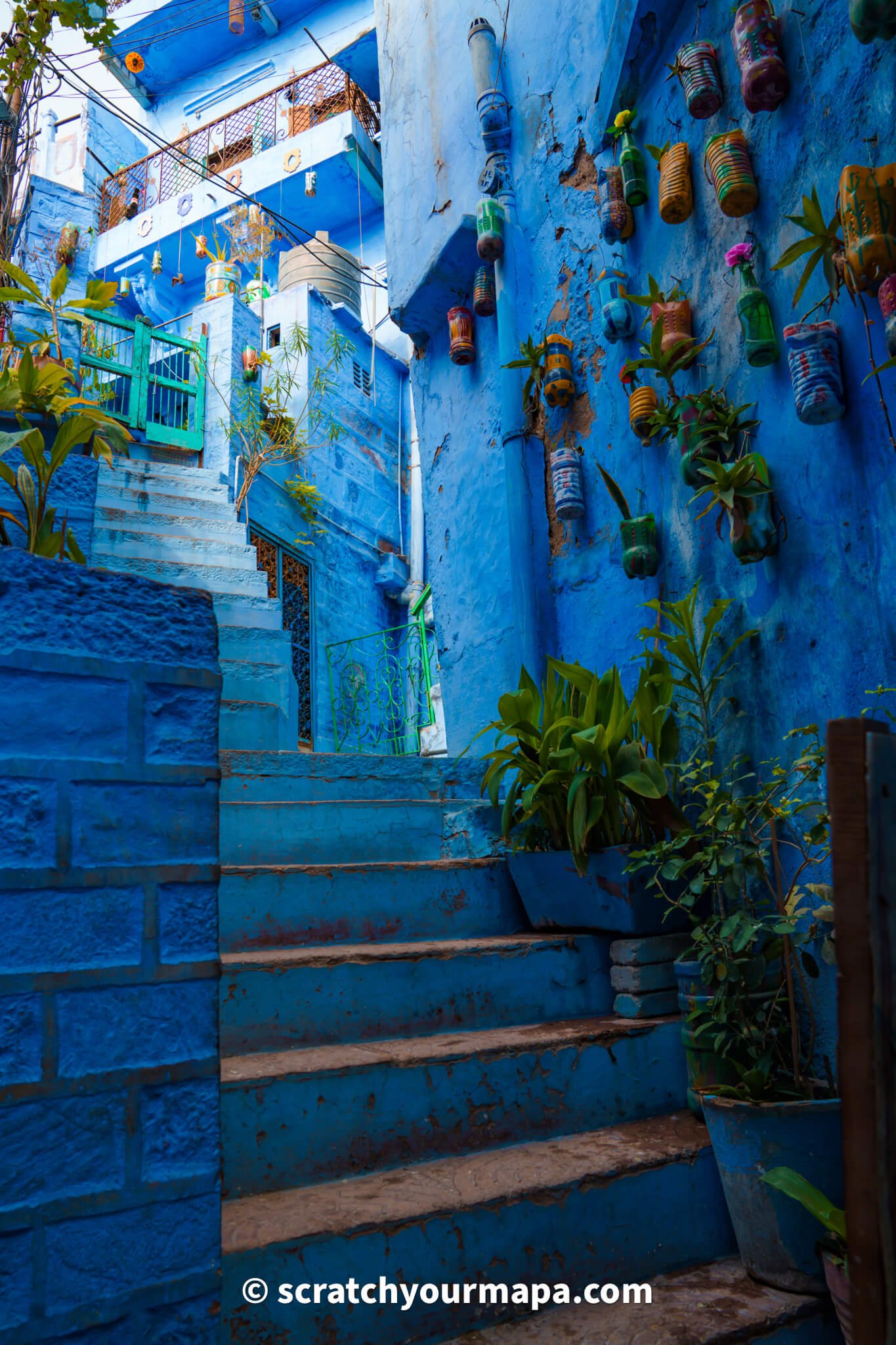 blue streets of Jodhpur, the blue city in India