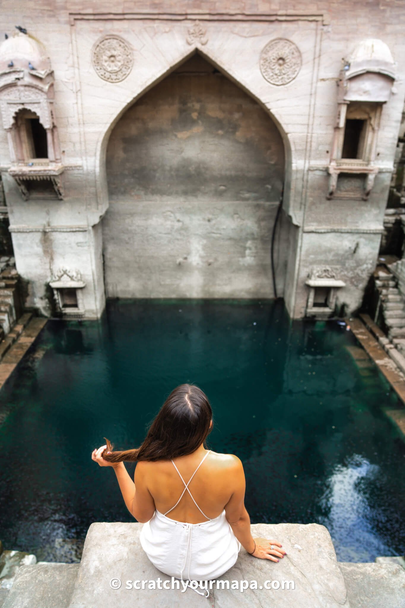 Toorji Ka Jhalra stewell in Jodhpur, the blue city in India