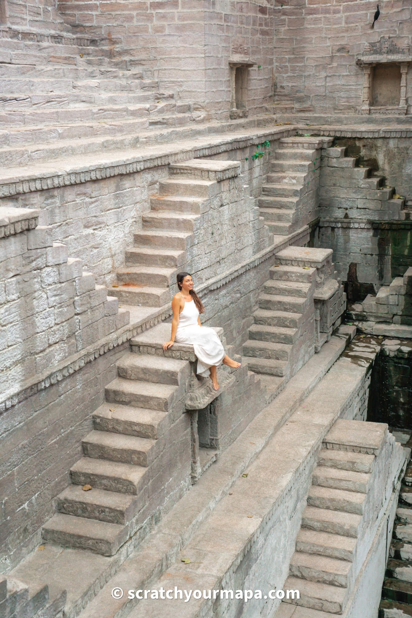 Toorji Ka Jhalra stewell in Jodhpur, the blue city in India