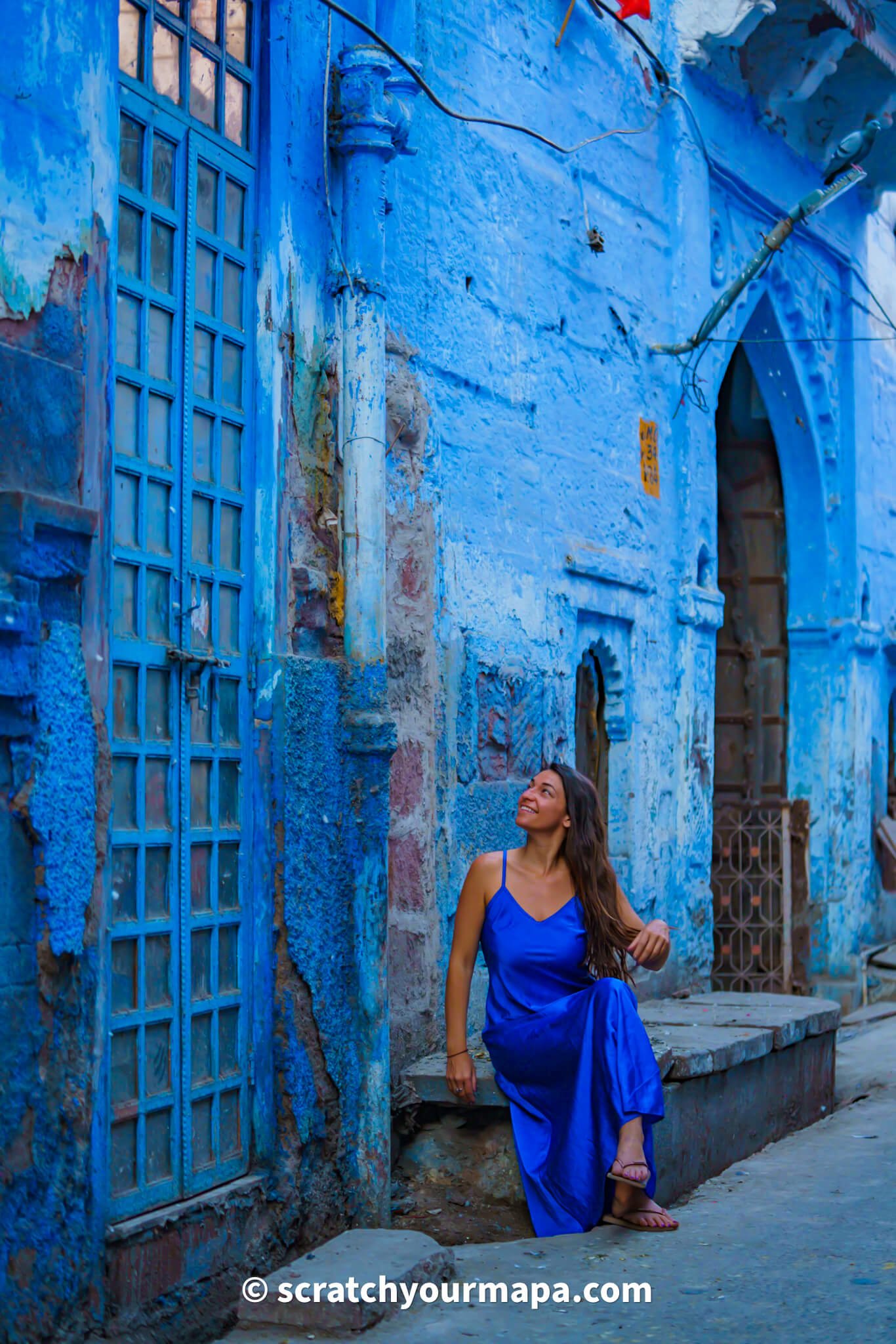 blue streets of Jodhpur, the blue city in India