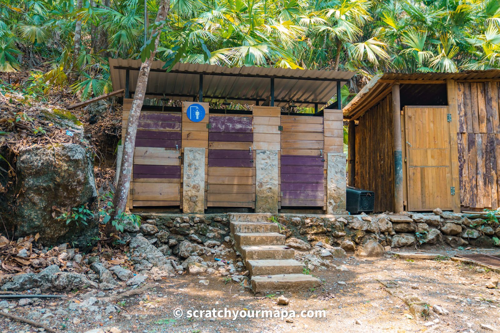 showers at Semuc Champey