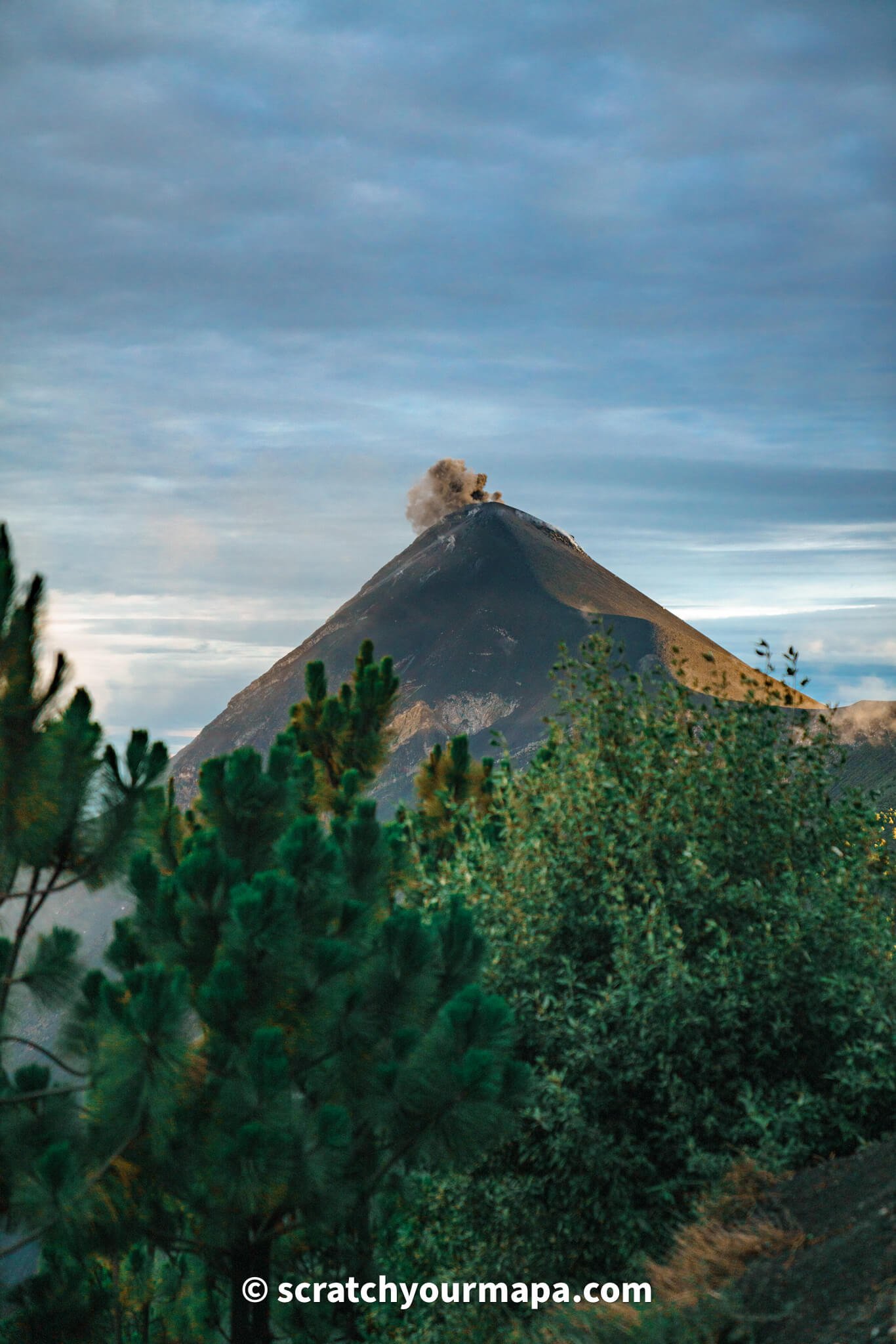 Acatenango volcano base camp 