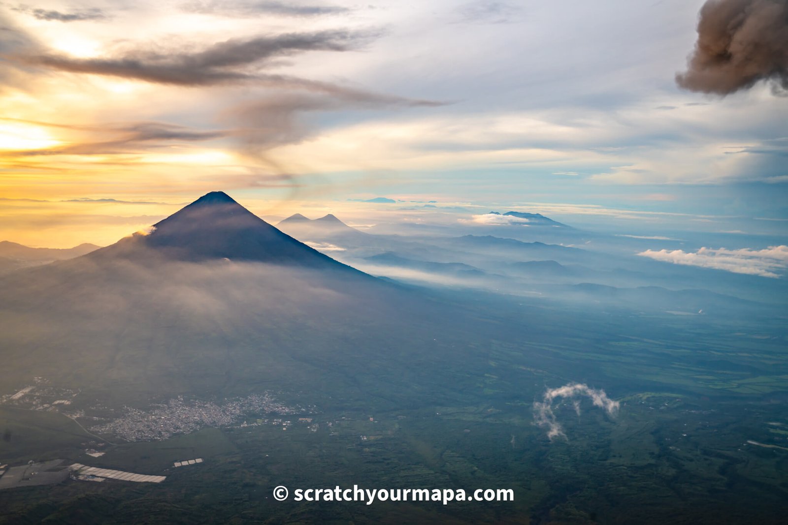 Acatenango volcano hike at sunrise