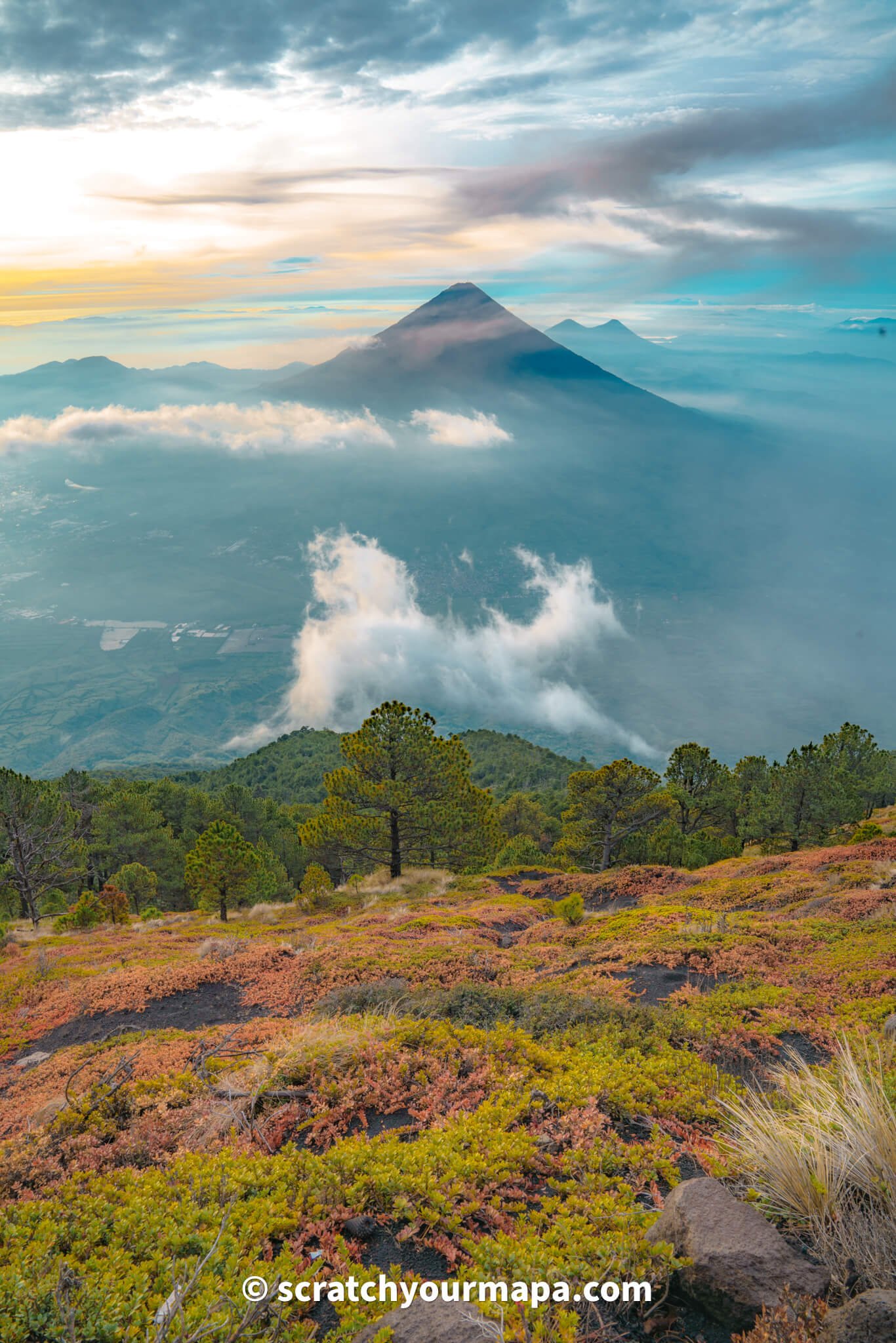 Acatenango volcano hike in Guatemala