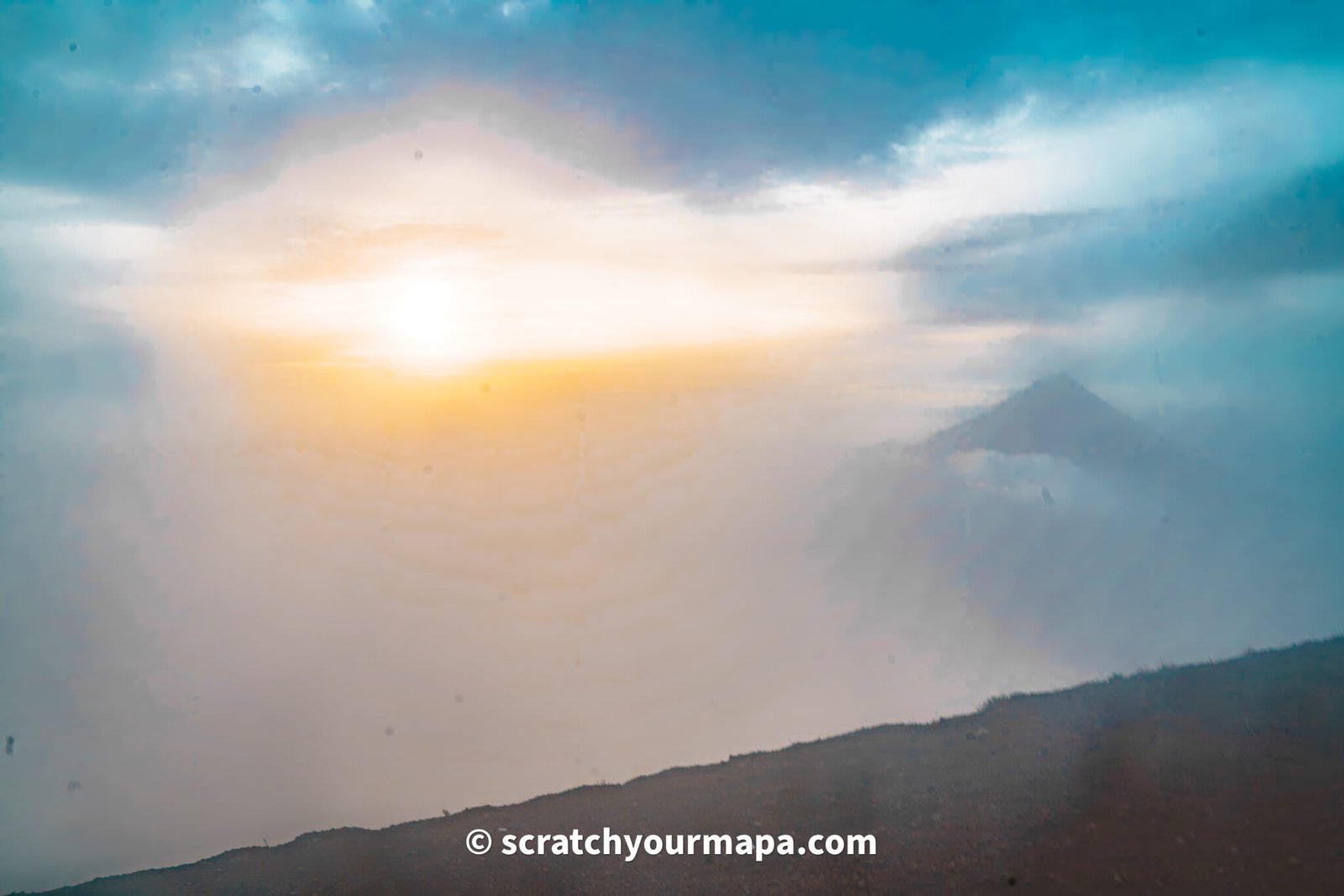 Acatenango volcano hike at sunrise