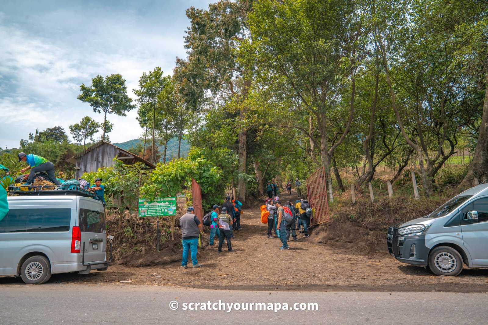 finishing the Acatenango volcano hike