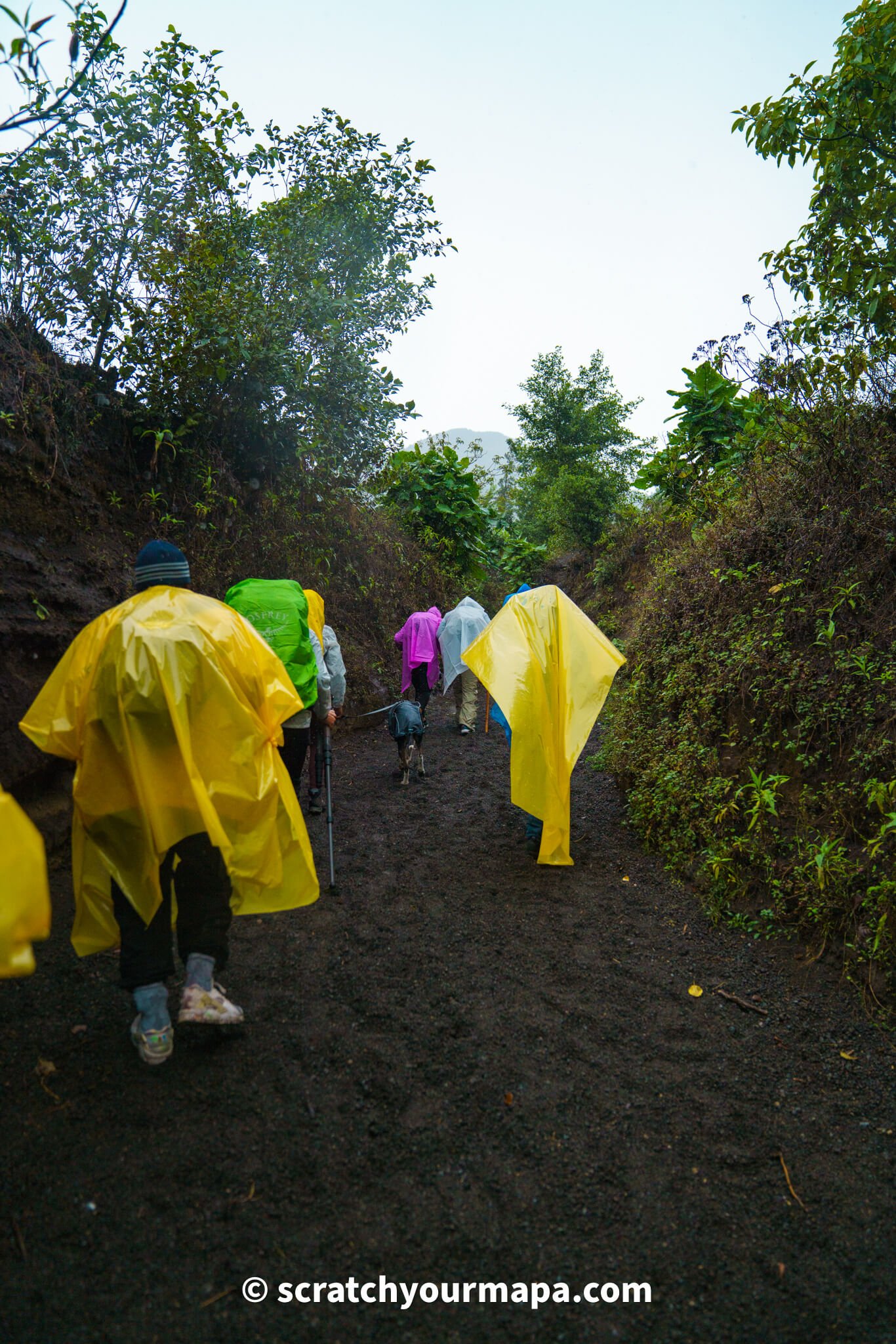 getting ready for the Acatenango volcano hike