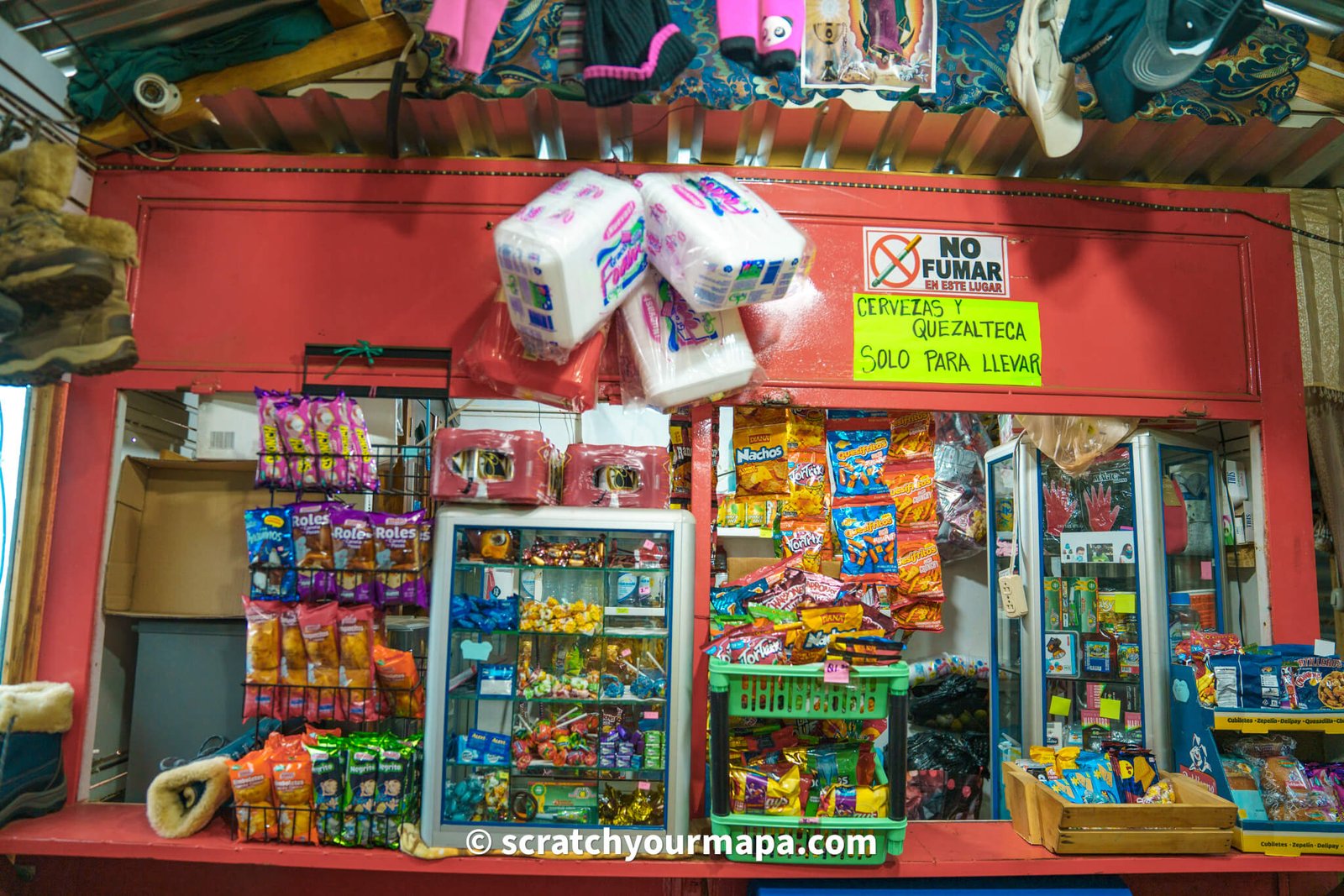 shop at the Acatenango volcano hike trailhead