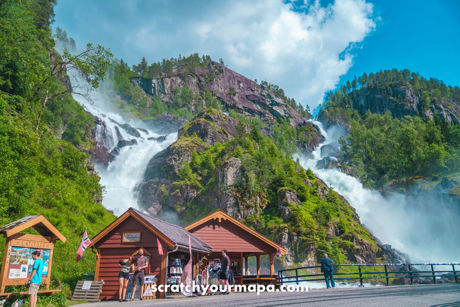 Latefossen, cool places to visit in Norway