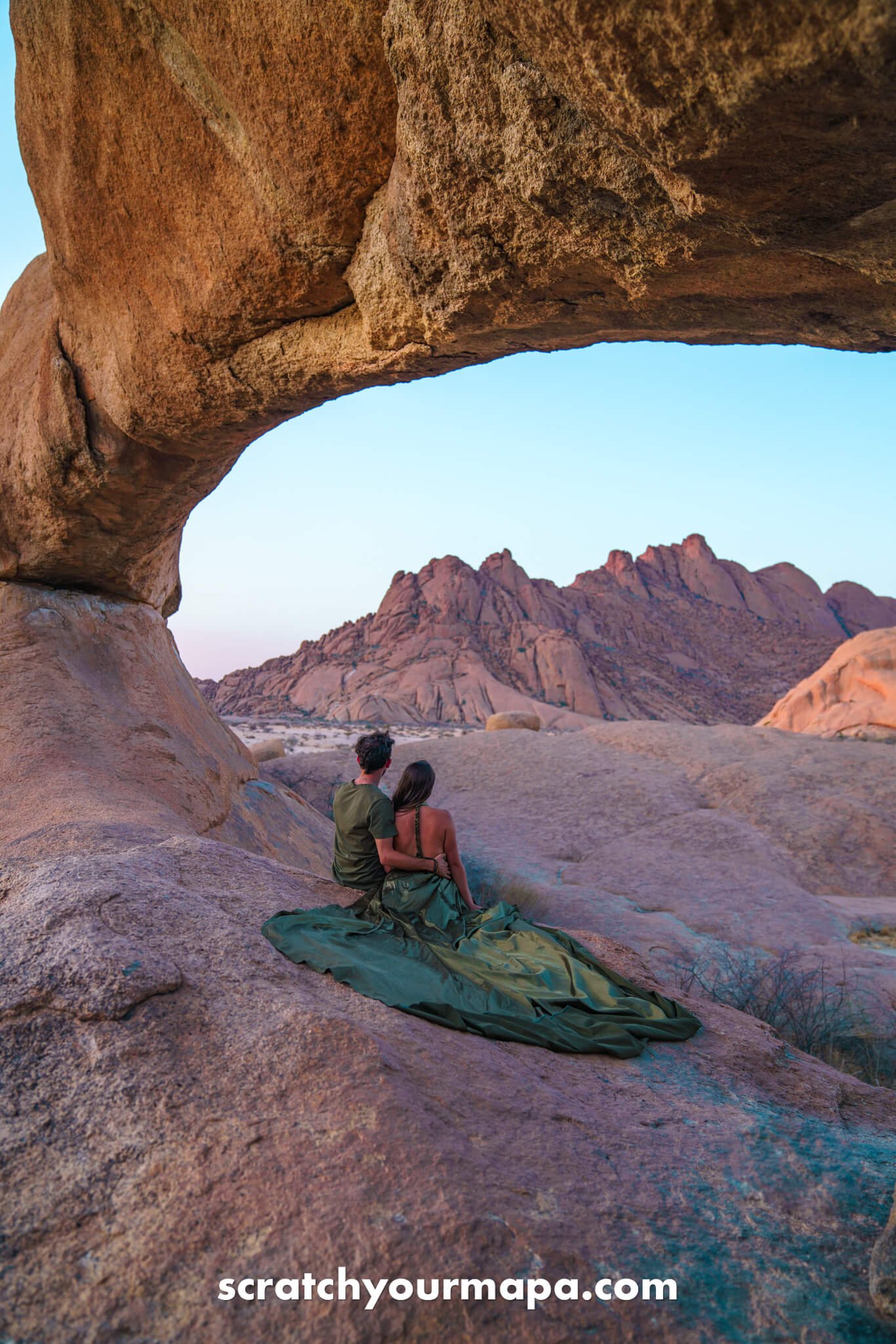 natural rock arch in Spitzkoppe Park, Namibia