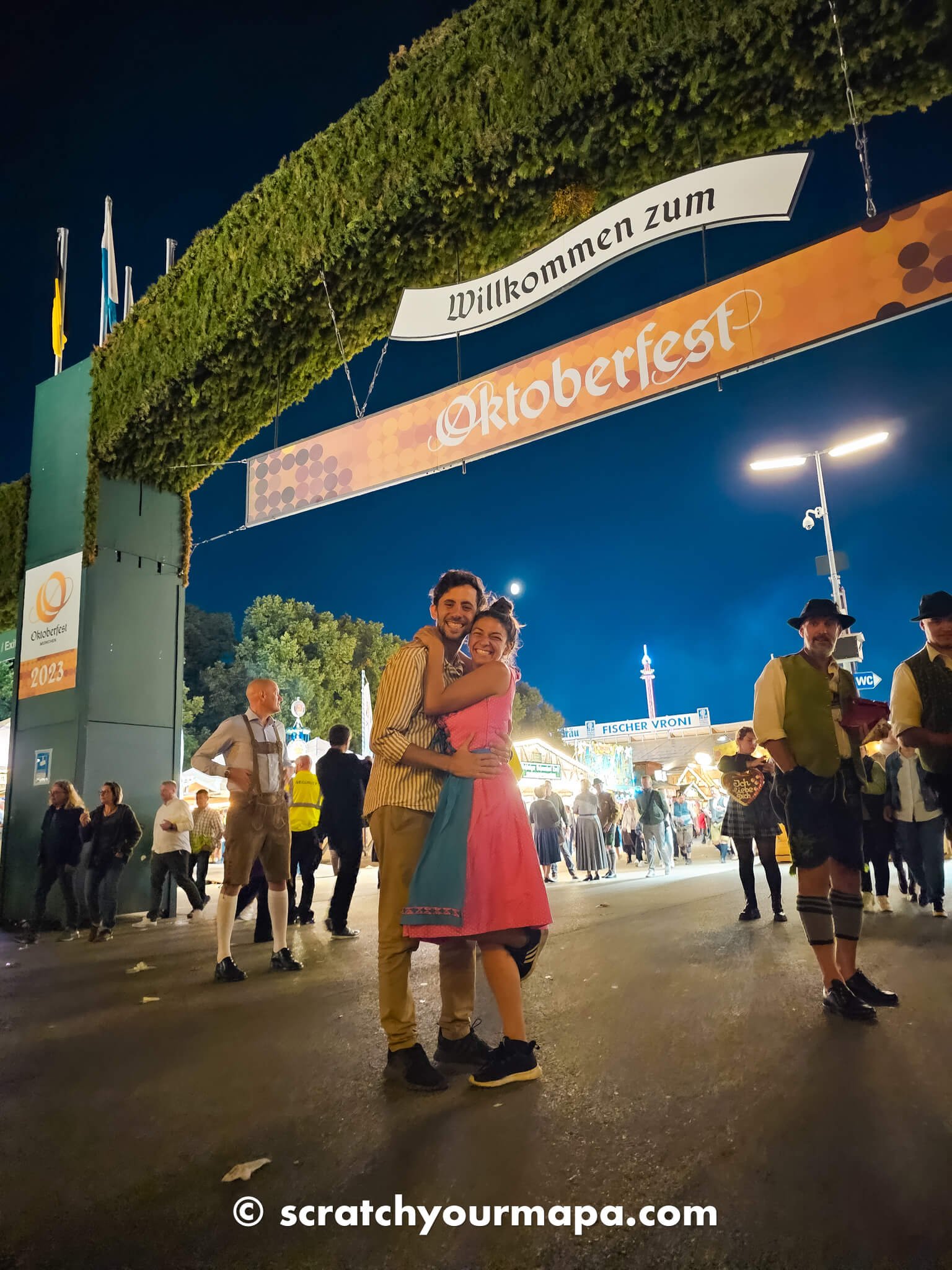 entrance of Oktoberfest in Muncich