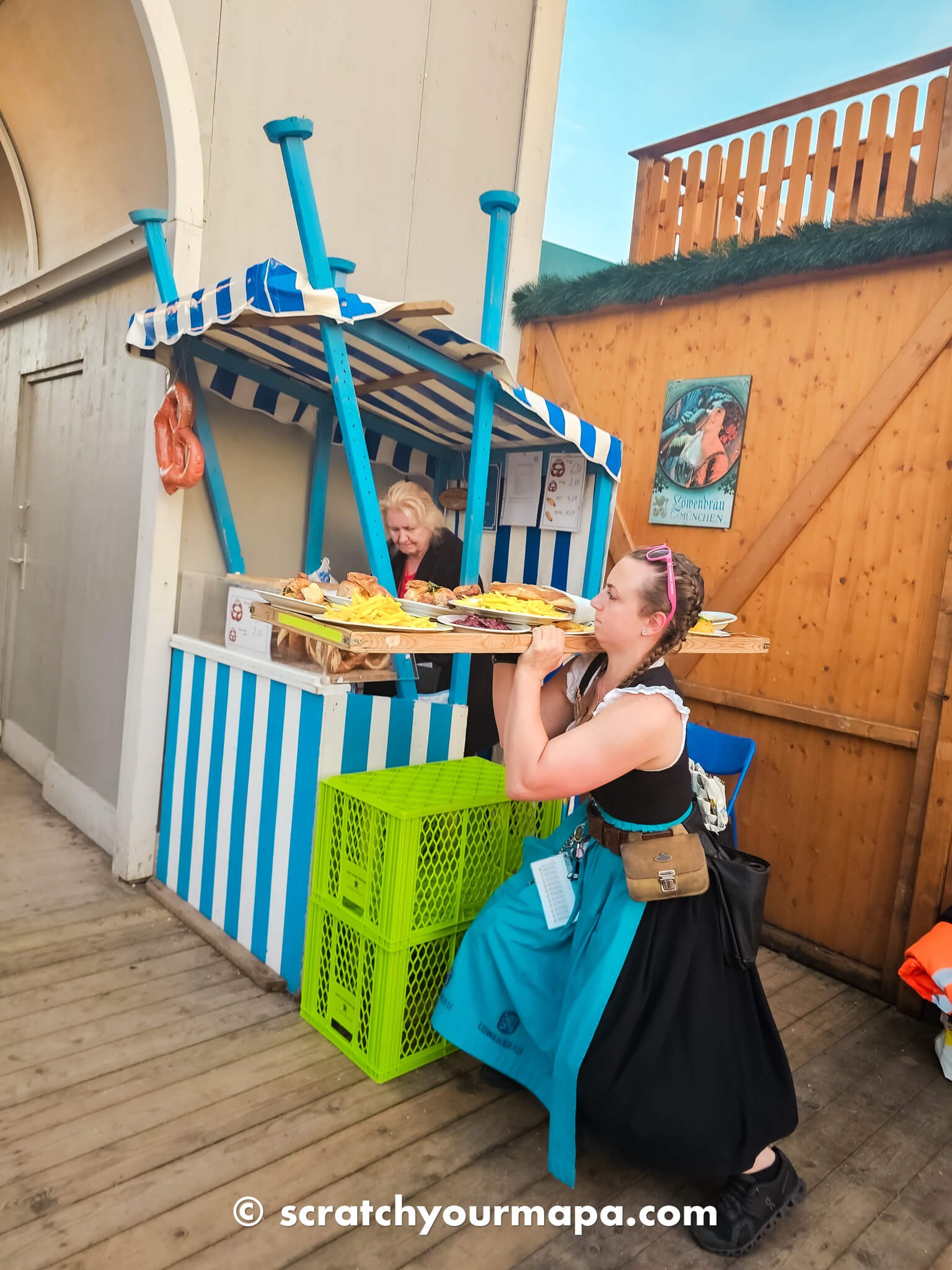 waitress at Oktoberfest