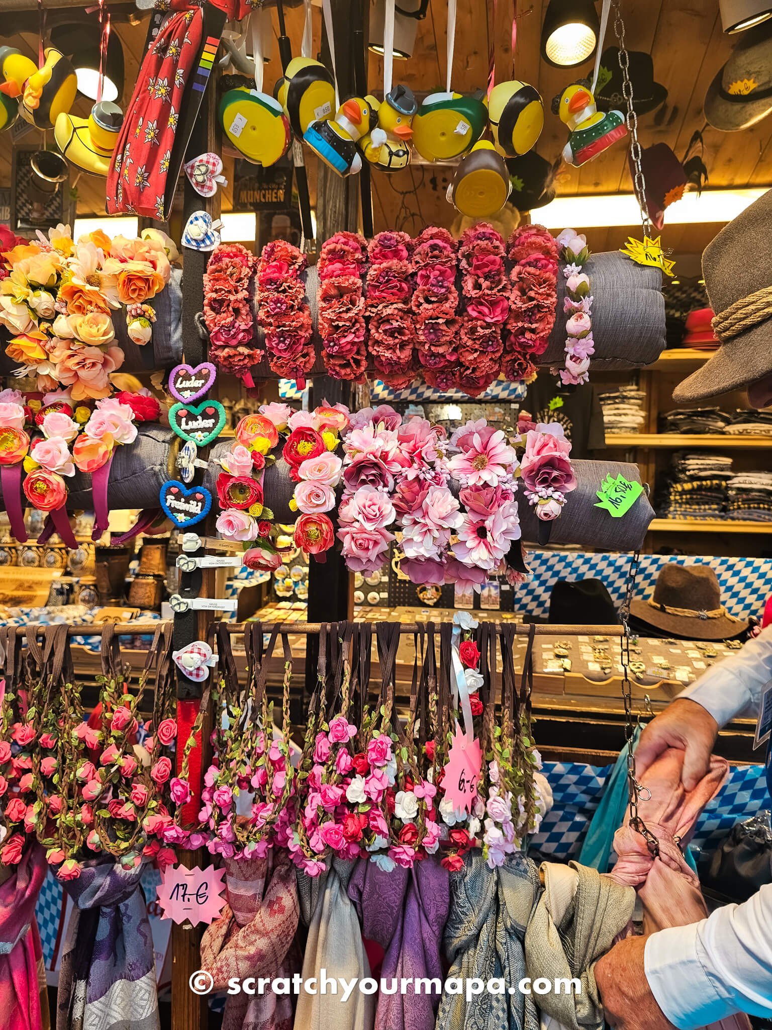 flower crowns at Oktoberfest