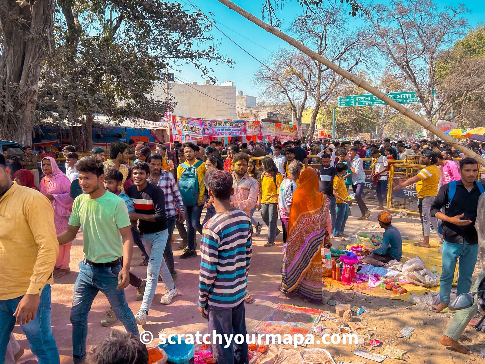 Holi Festival in India - Mathura