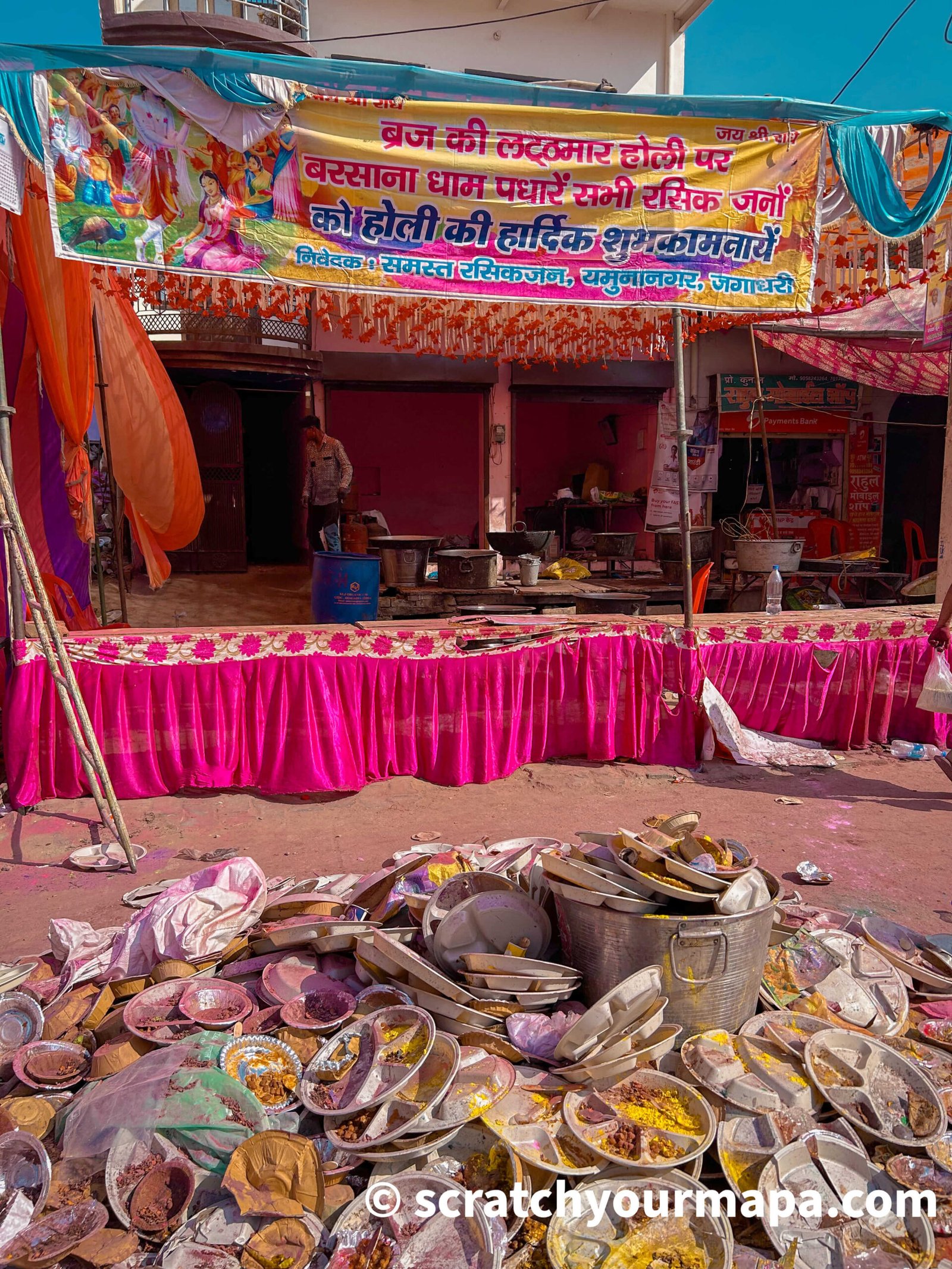 trash at Holi