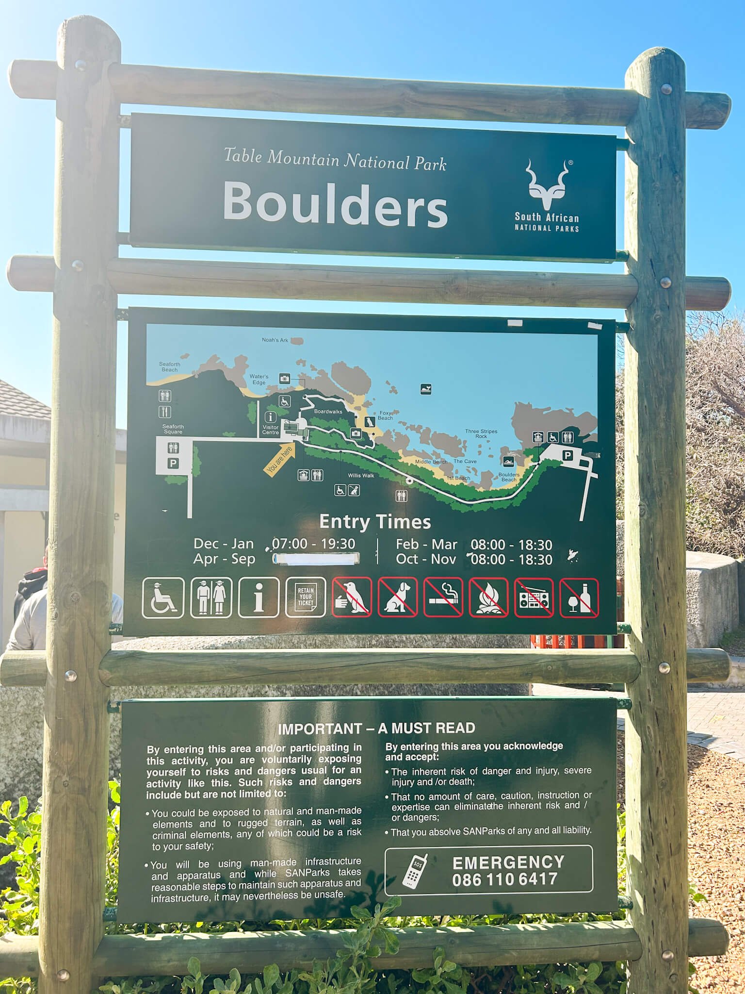 Boulders Beach sign