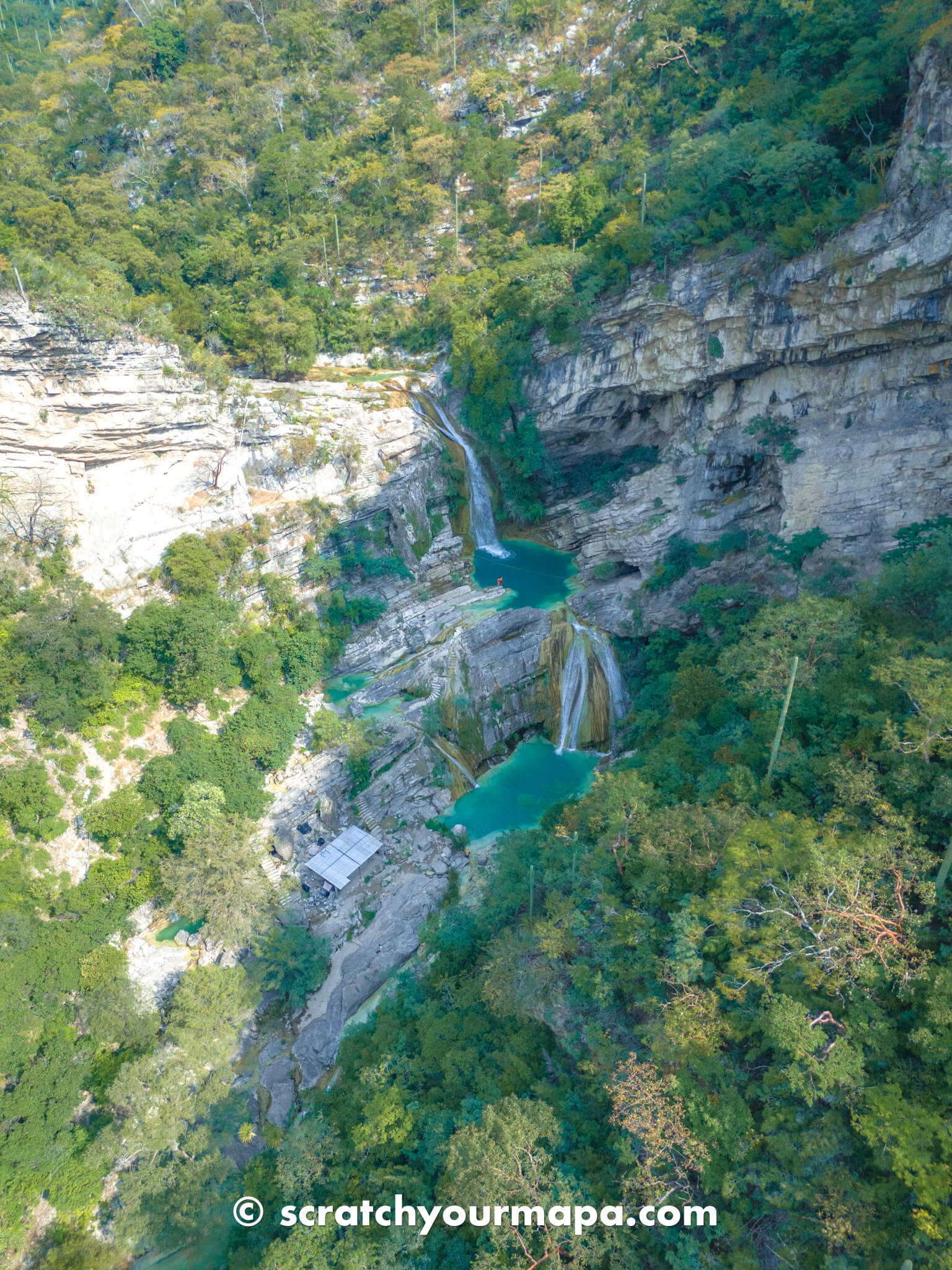 El Aguacate waterfall, the most beautiful waterfalls in Mexico