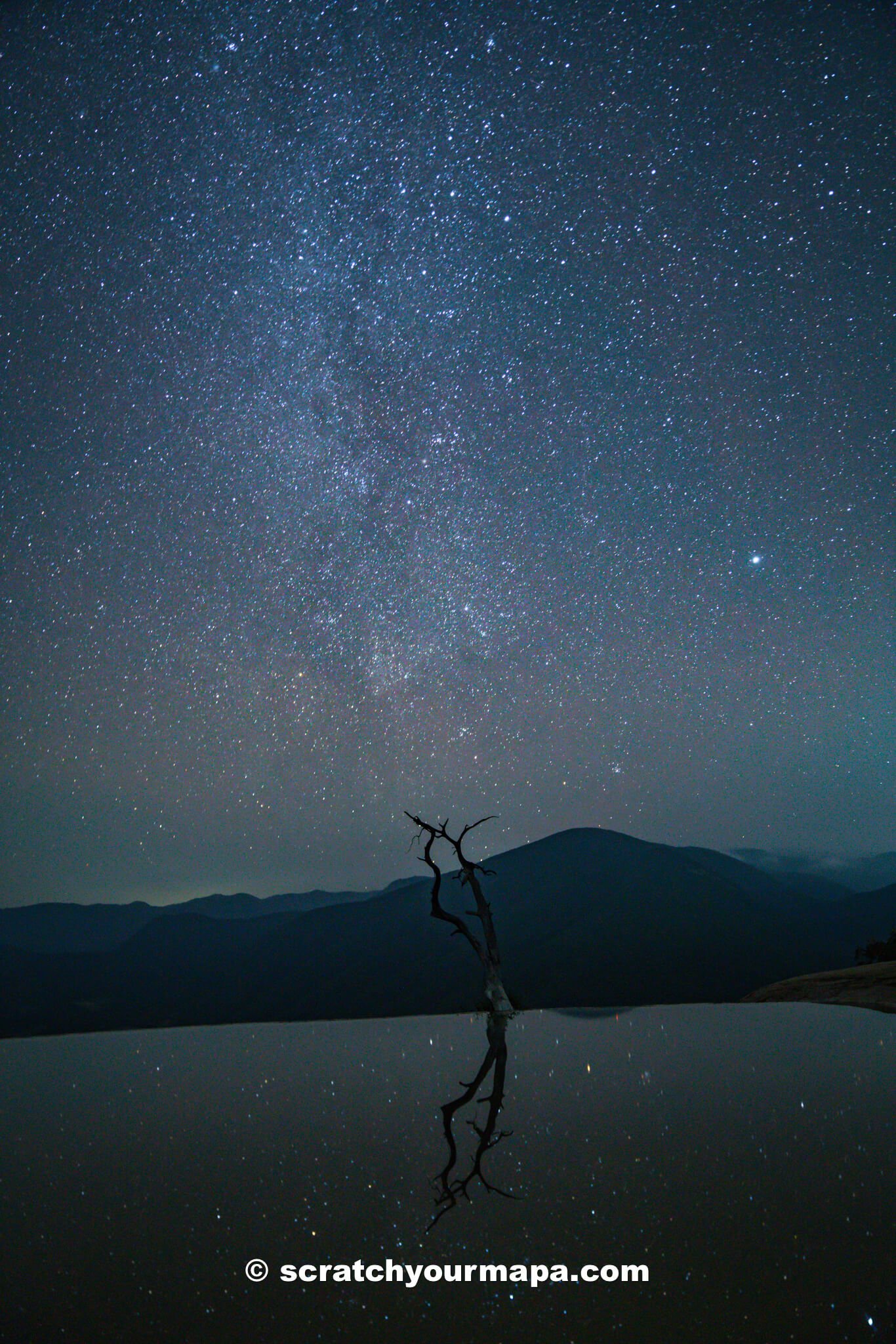 astrophotography at Hierve el Agua, Oaxaca