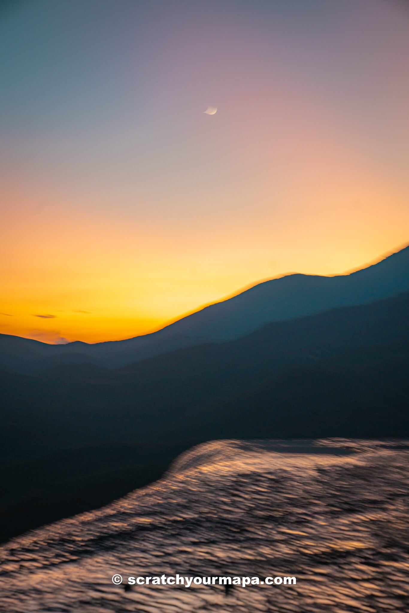 sunrise at Hierve el Agua, Oaxaca