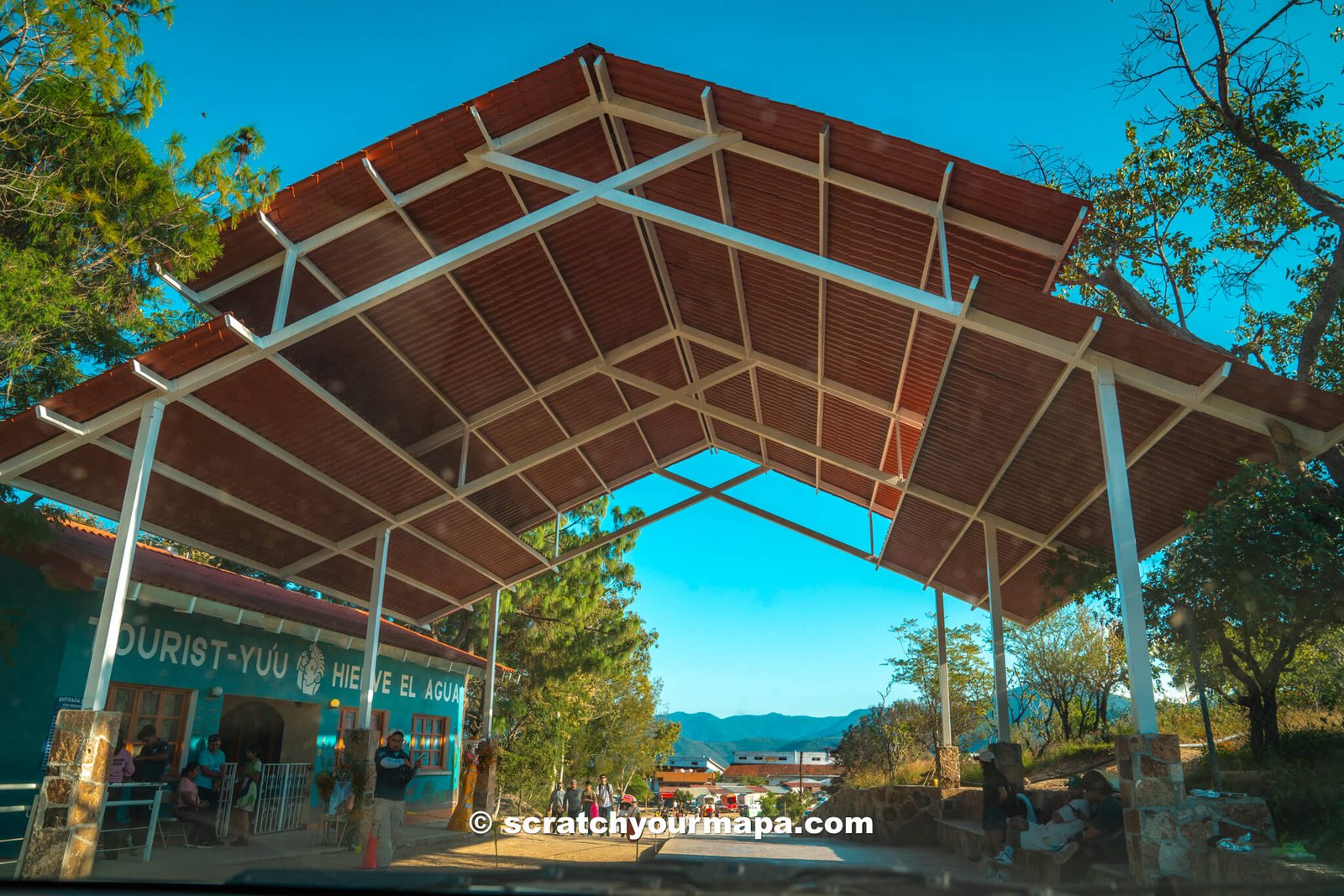 Entrance at Hierve el Agua