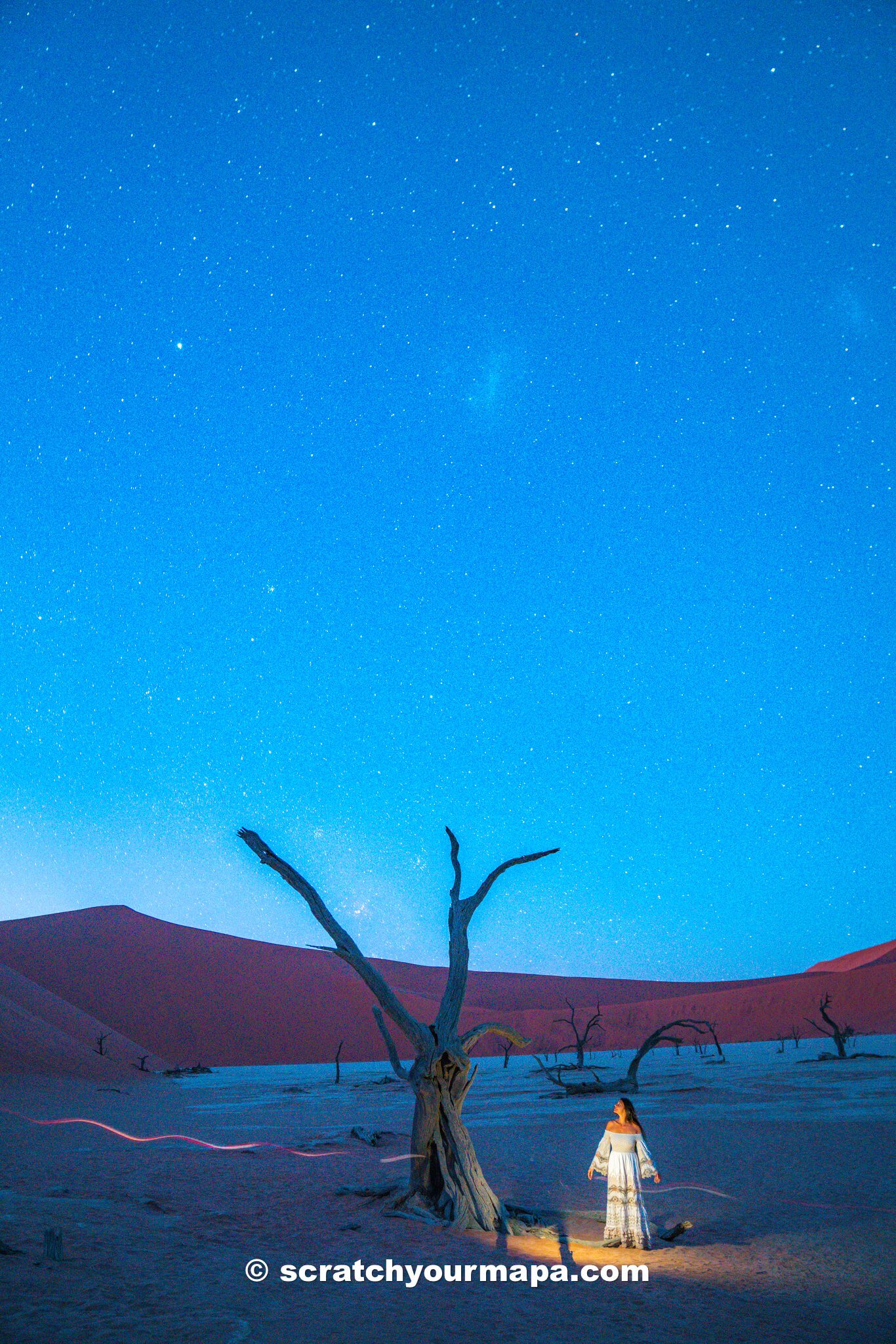 spending the night in Sossusvlei, Namibia