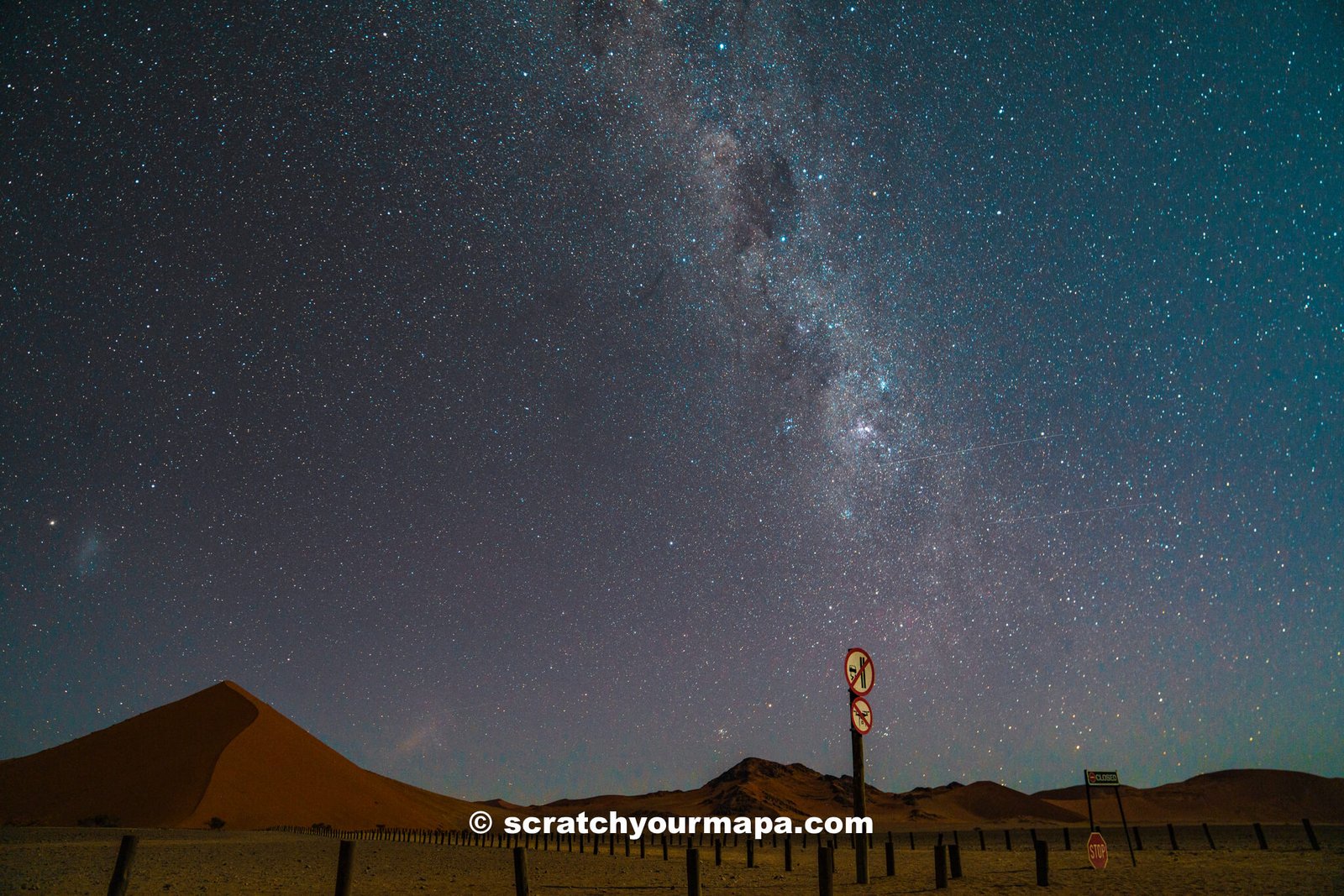 night sky in Sossusvlei, Namibia