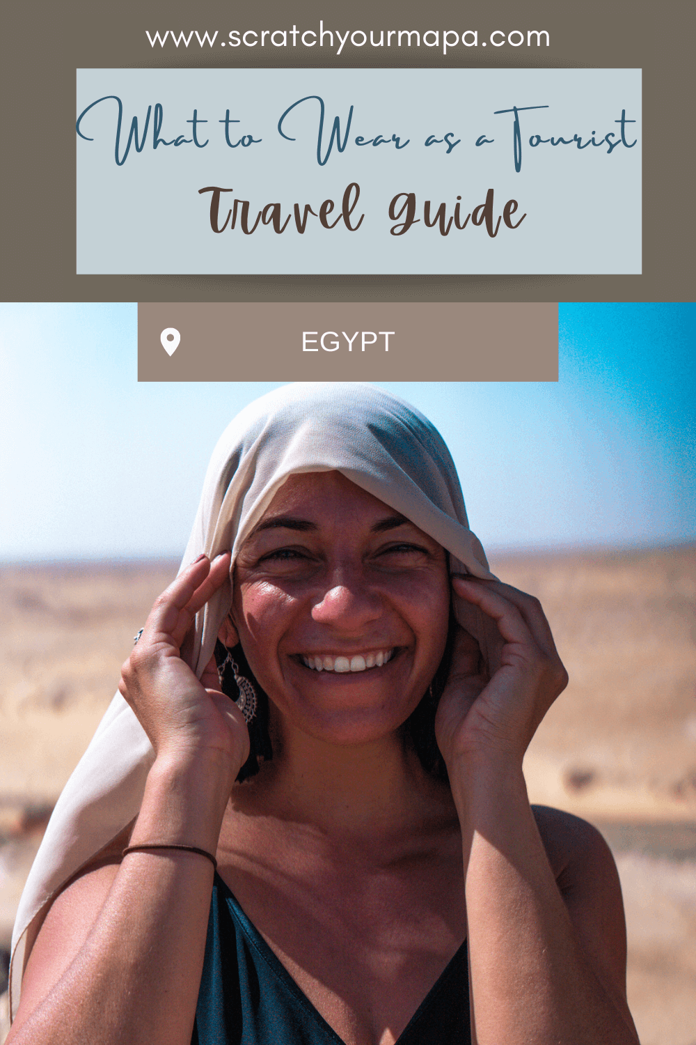 What to wear in Egypt travel guide pin