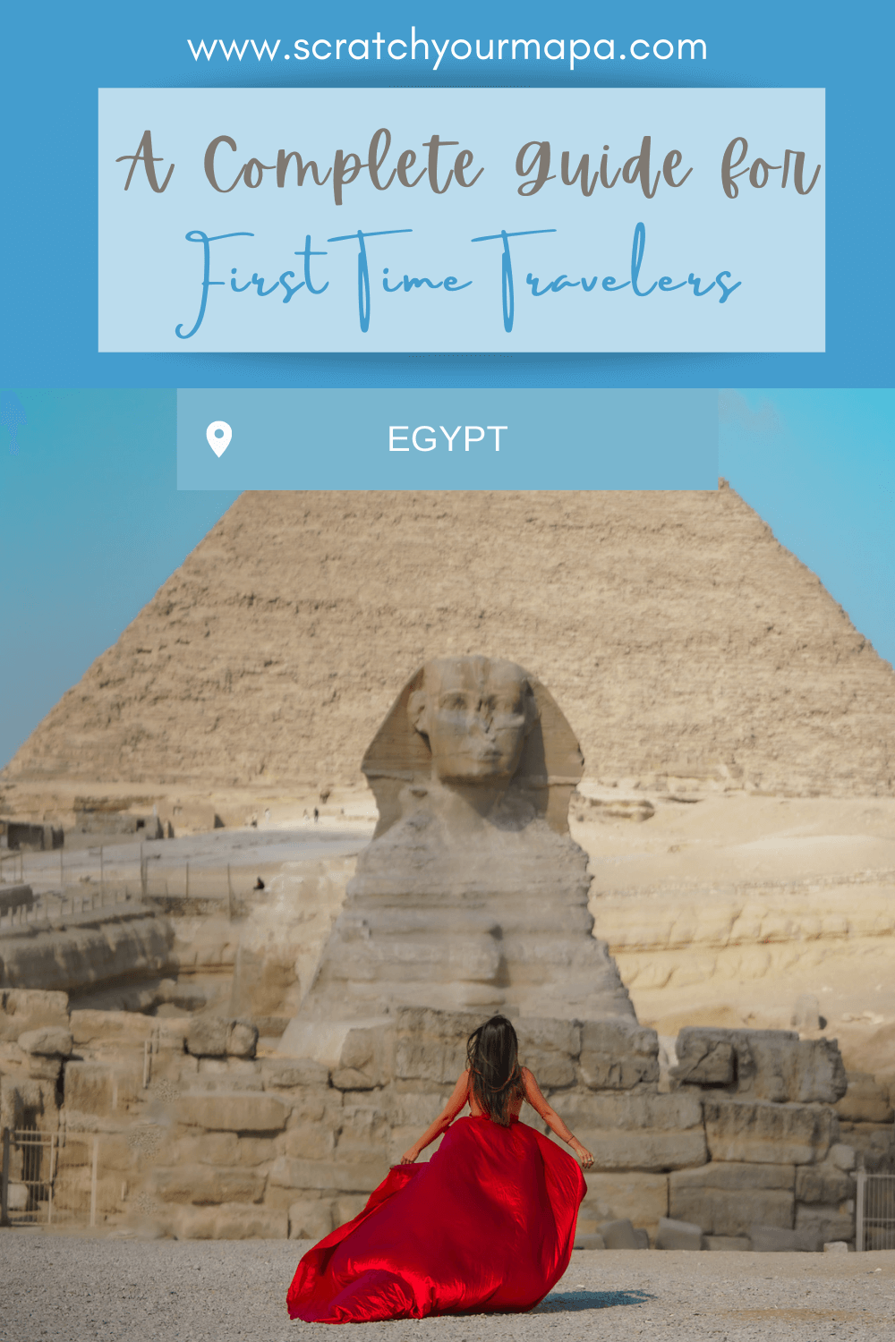 Egypt travel guide for first-timers pin 