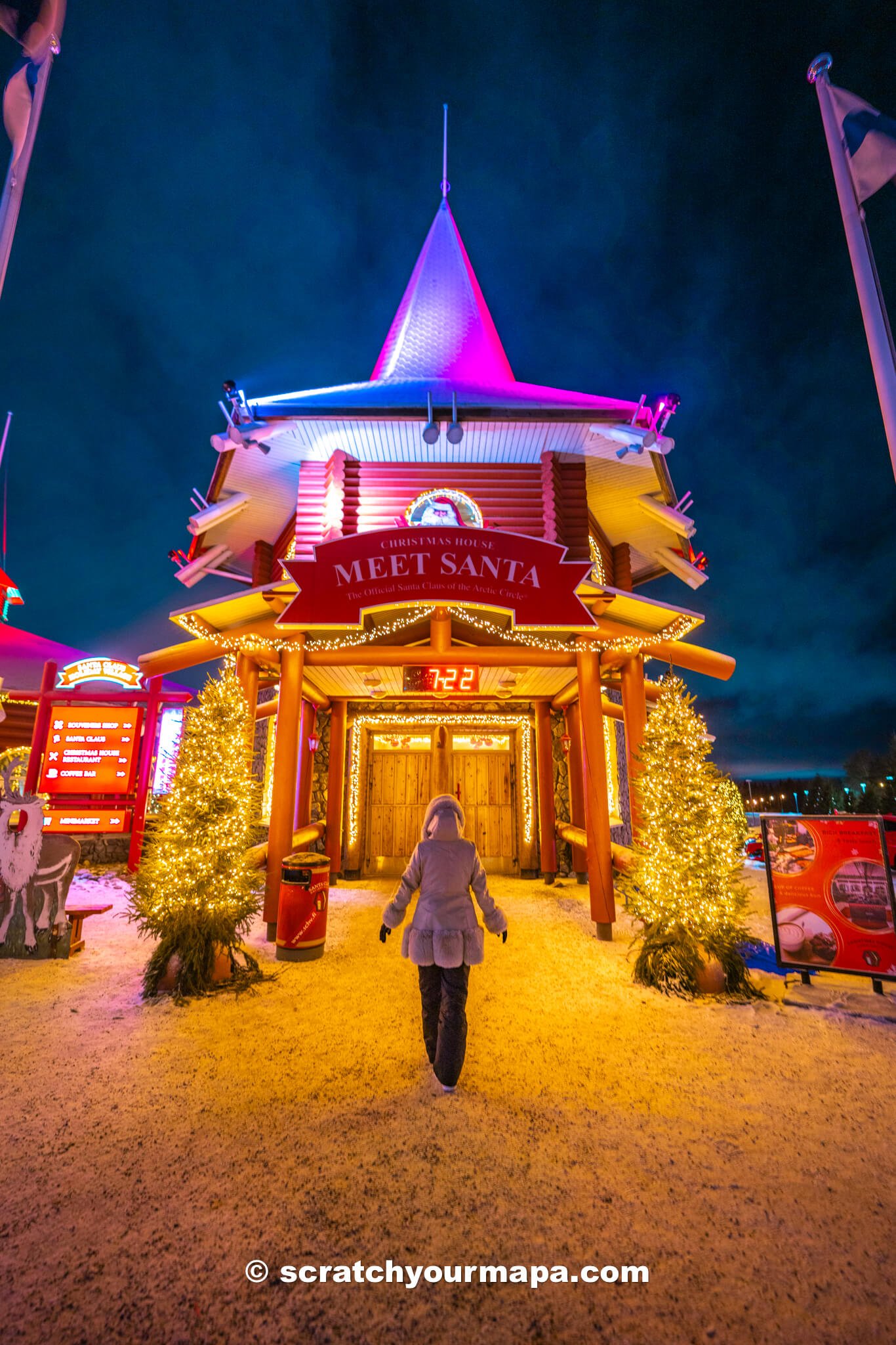 meet santa at Santa Claus Village in Finland