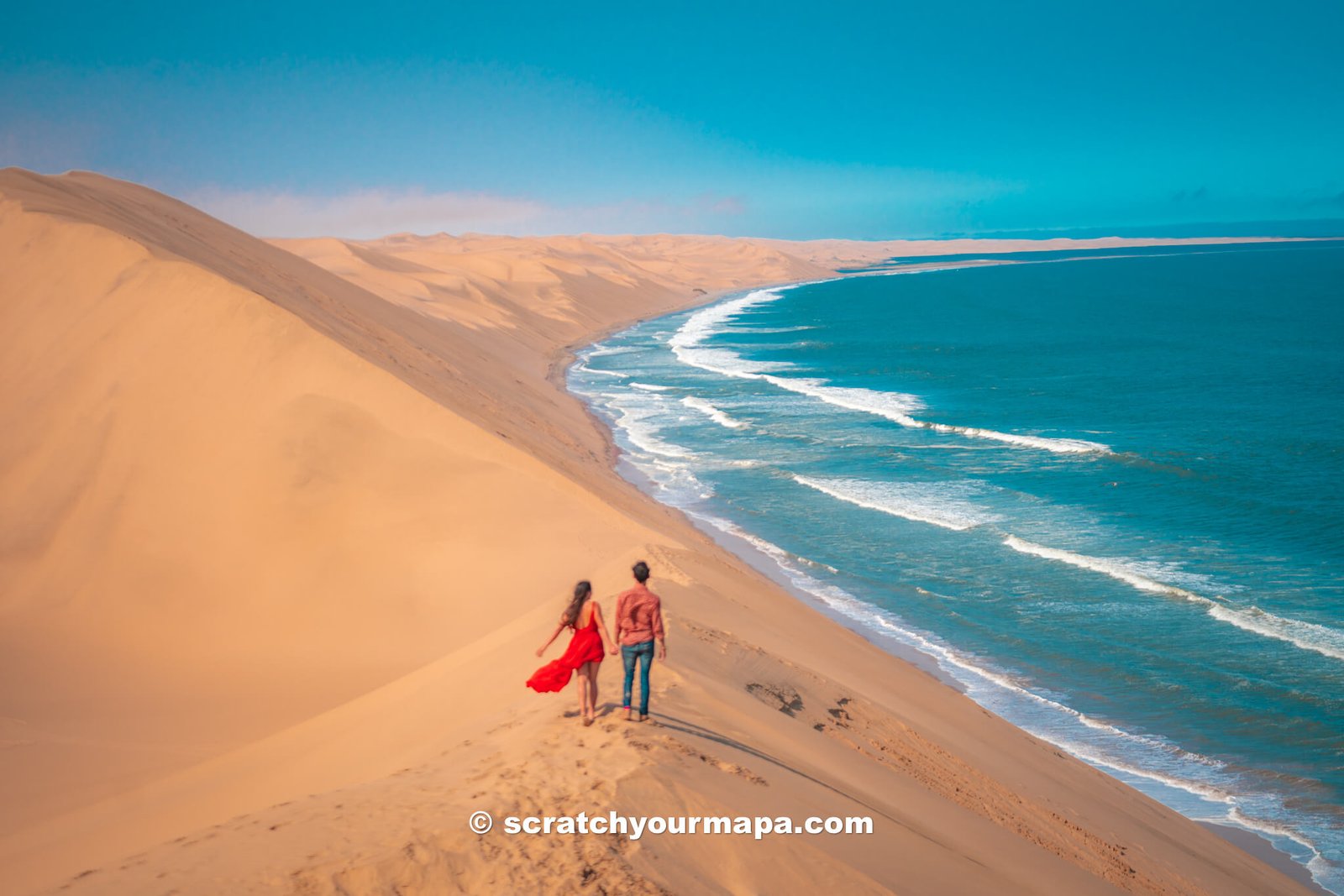 Sandwich Harbour, one of the best places to visit in Namibia