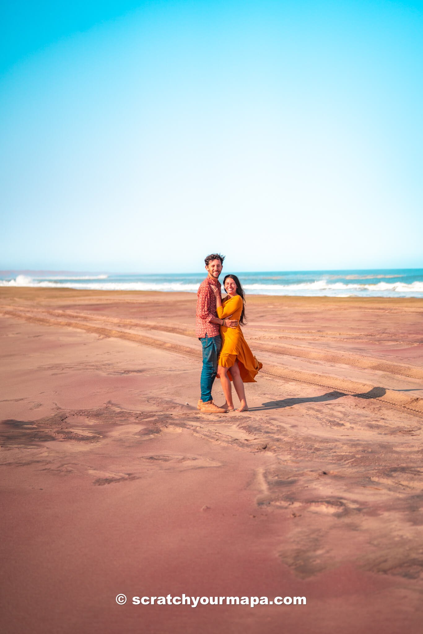 colorful sands of Sandwich Harbor, Namibia