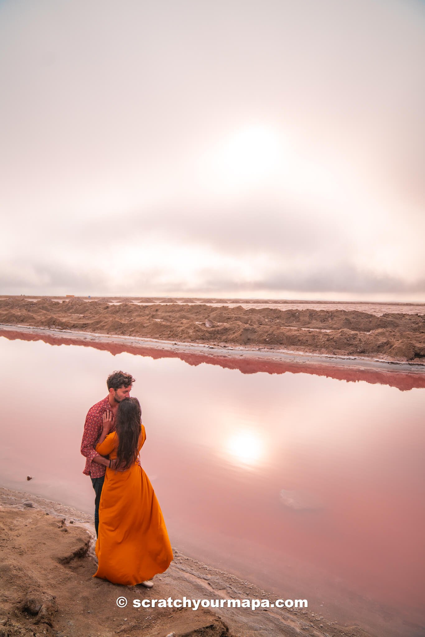 salt flats in Walvis Bay, Namibia