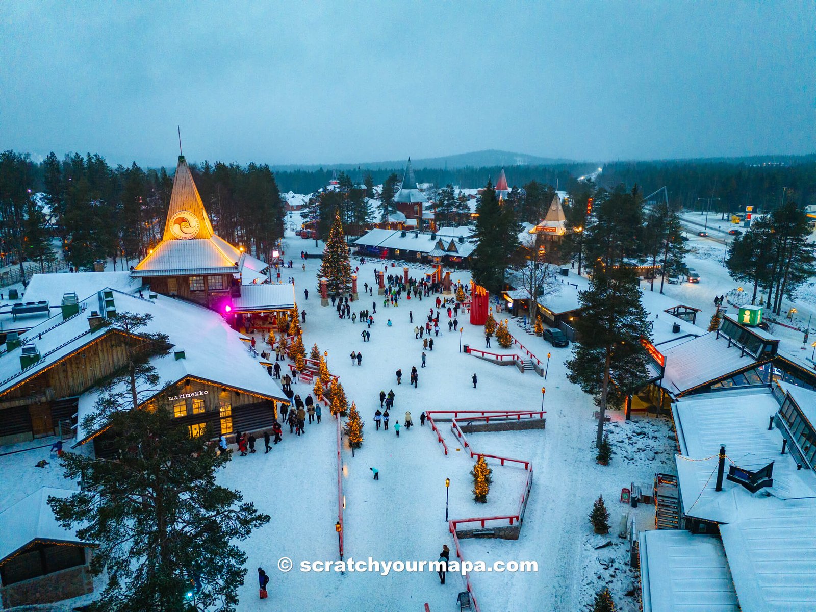 how to get to Santa Claus Village in Lapland, Finland