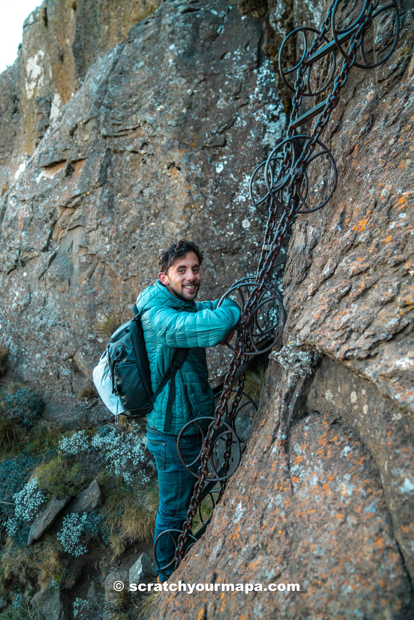 chain ladders at the Tugela Falls