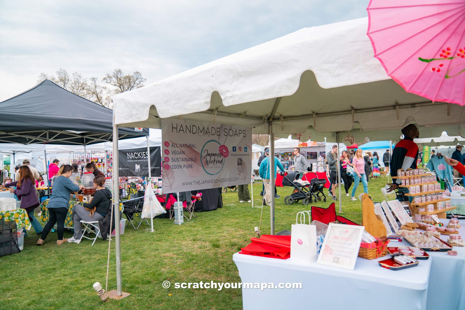 events at the Branch Brook Park Cherry Blossom Festival in Newark, New Jersey