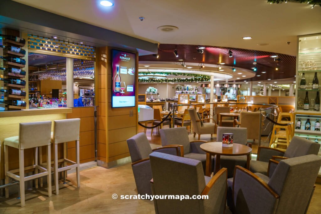 restaurant on the Helsinki to Tallinn overnight ferry