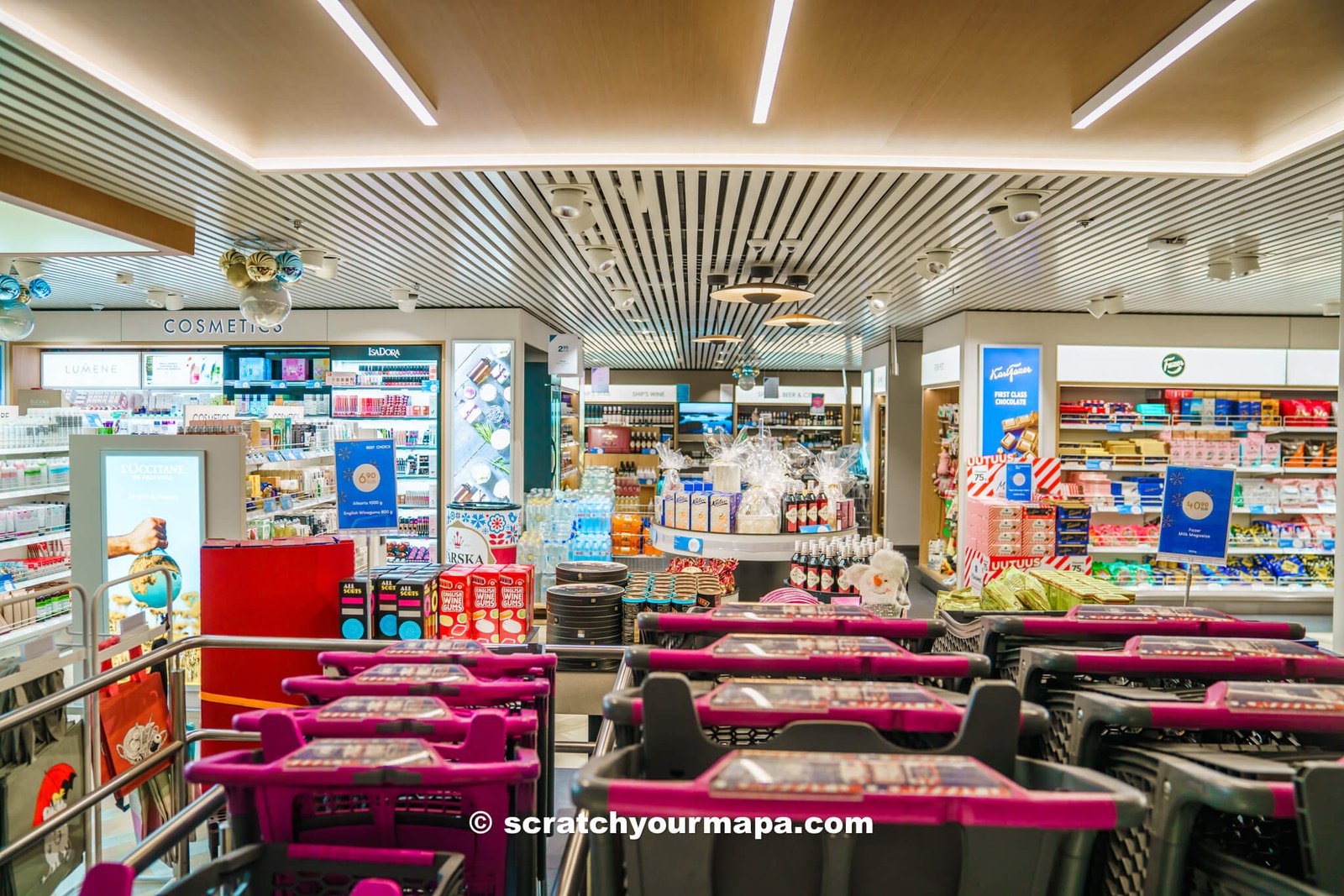 supermarket on the ferry from Helsinki to Tallinn