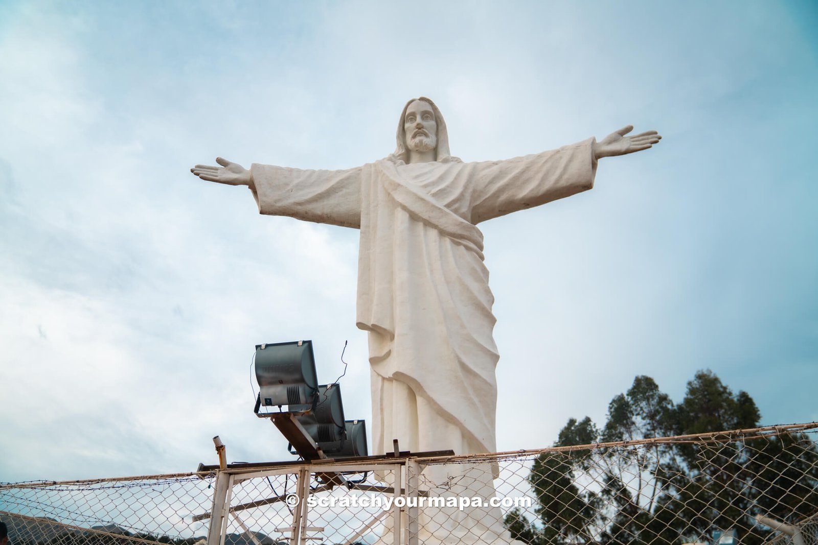 giant christ in Cusco