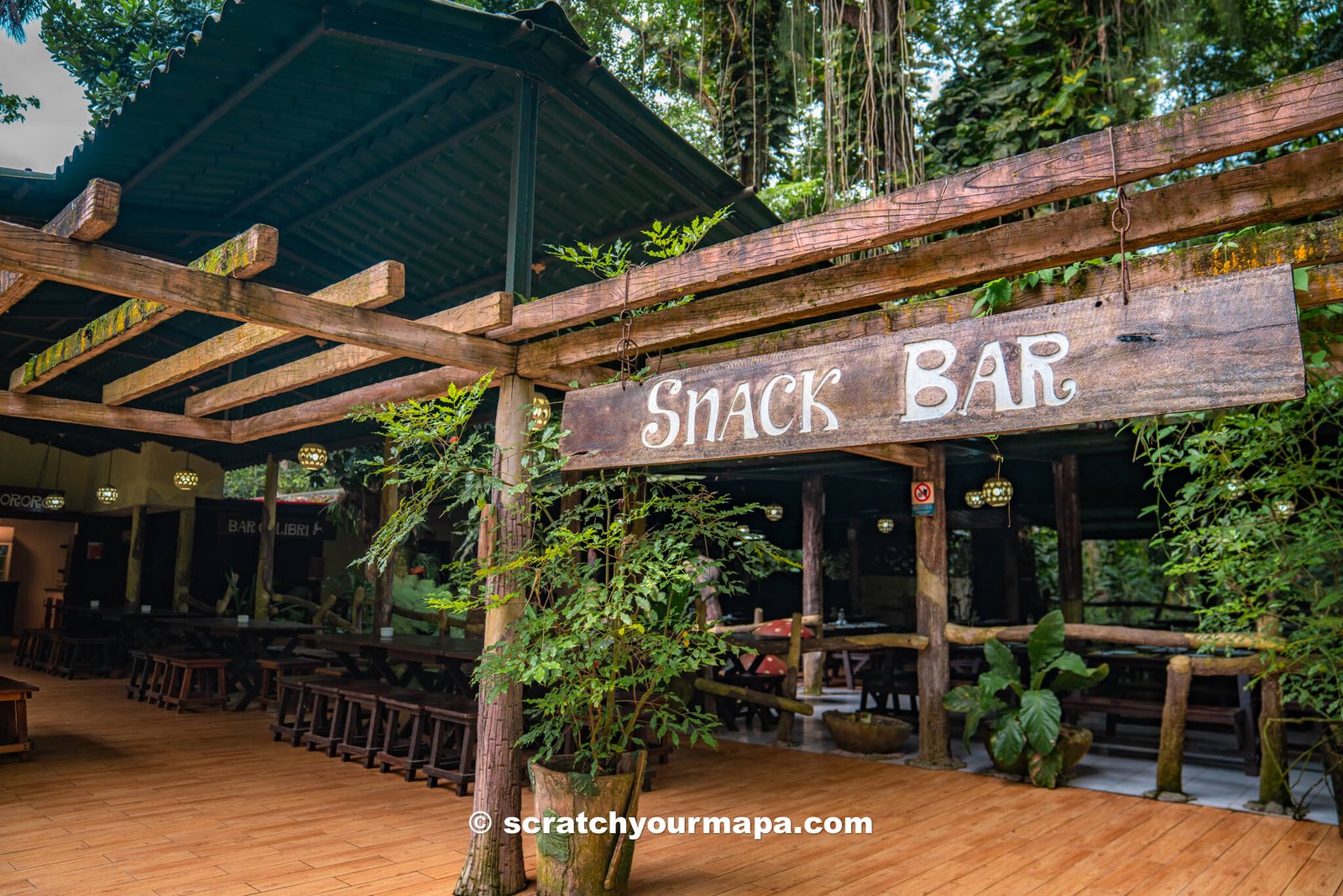 restaurant at el Nicho waterfall, Cuba