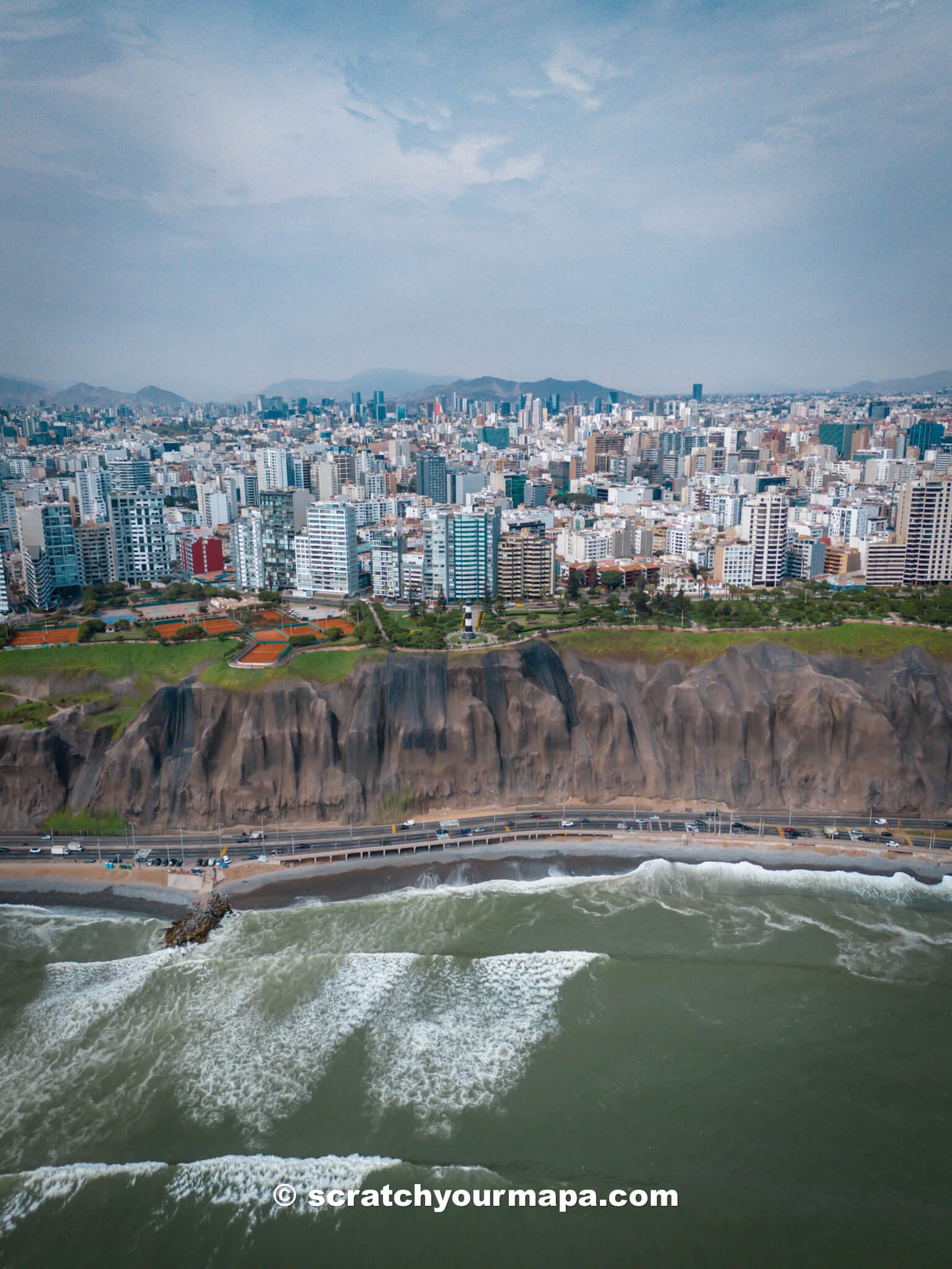 Lima coast line - how to get to Peru